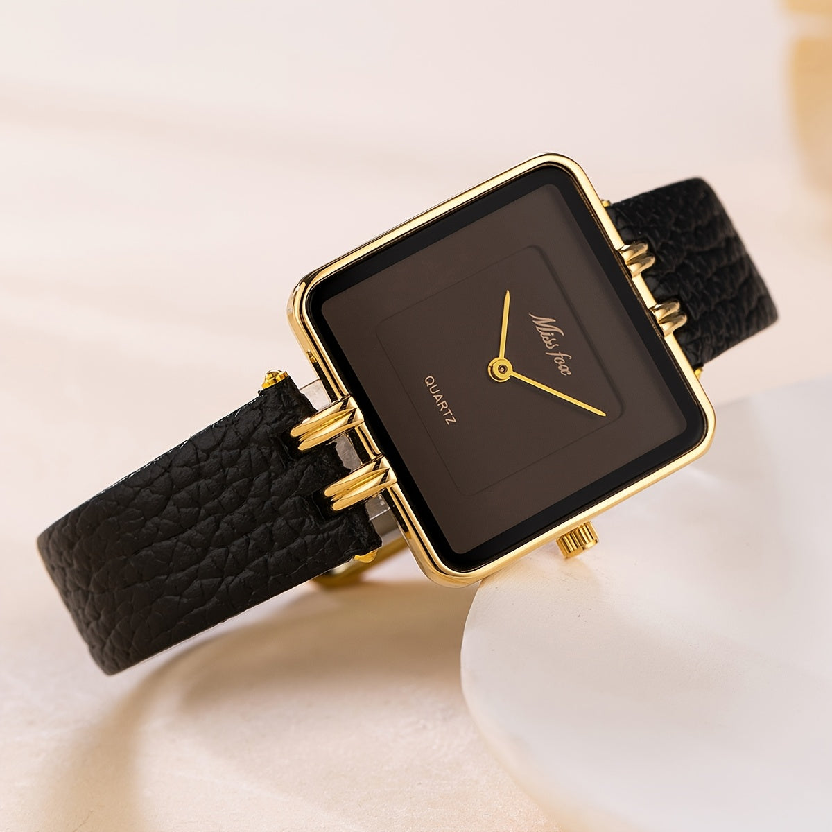 WL Atelier | Luxury Burgundy Square Quartz Watch
