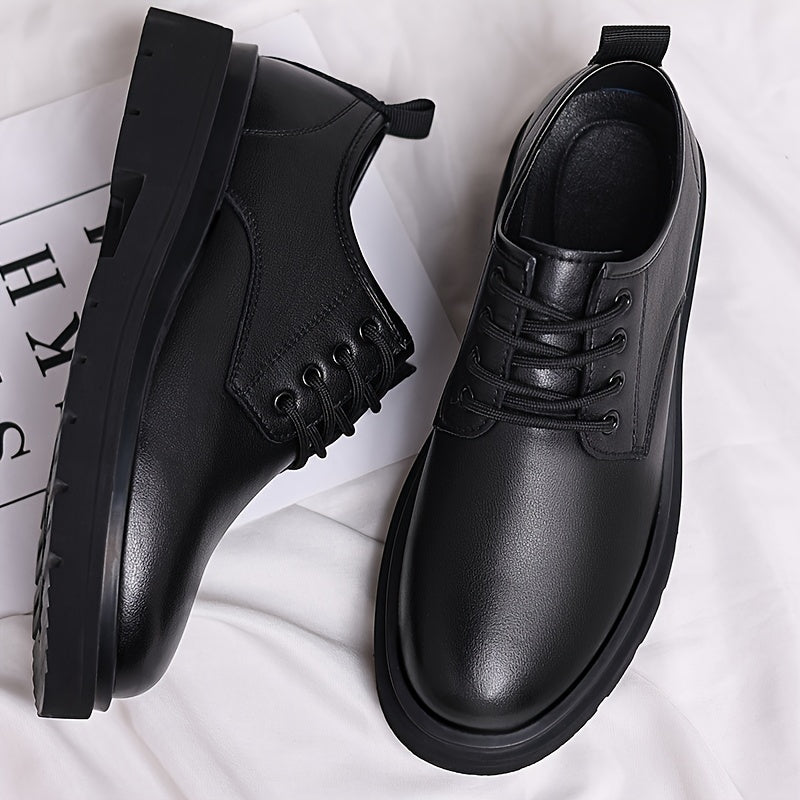 WL Atelier Men | Classic Black Lace-Up Dress Shoes