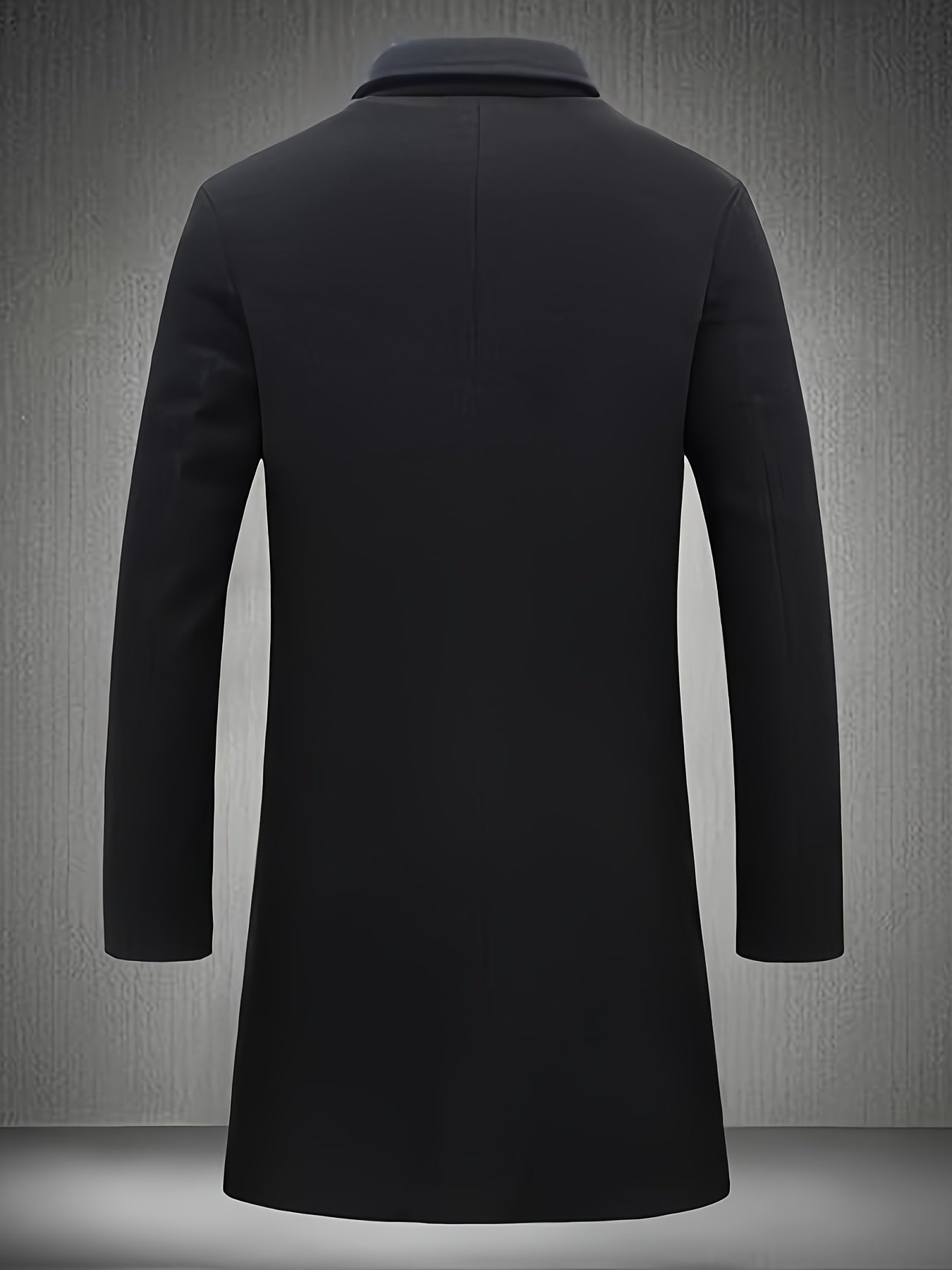 WL Atelier Men | Black Single-Breasted Trench Coat