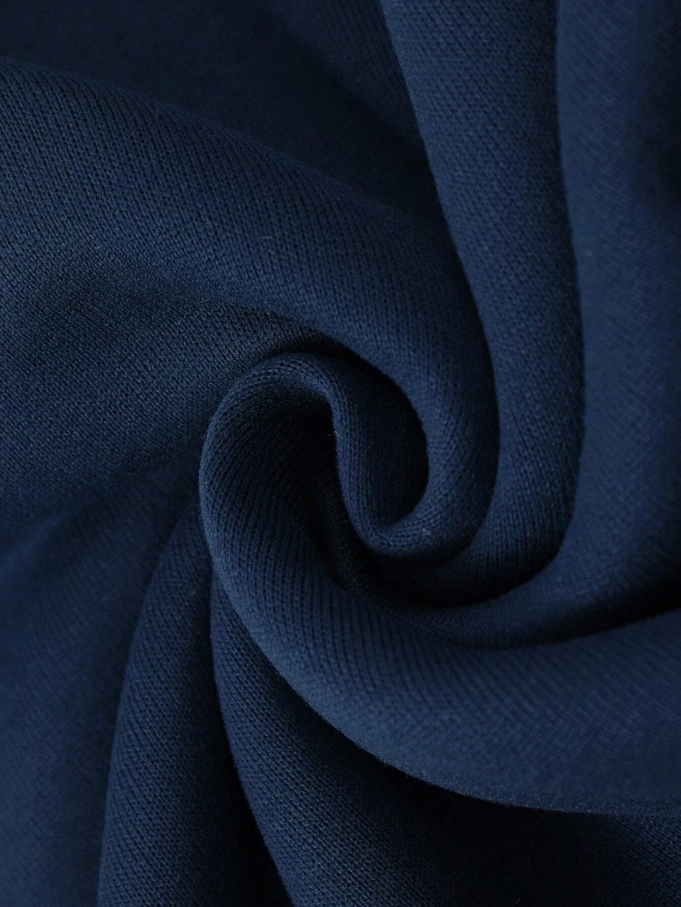 WL Atelier Men | Navy Blue Zippered Knit Sweater