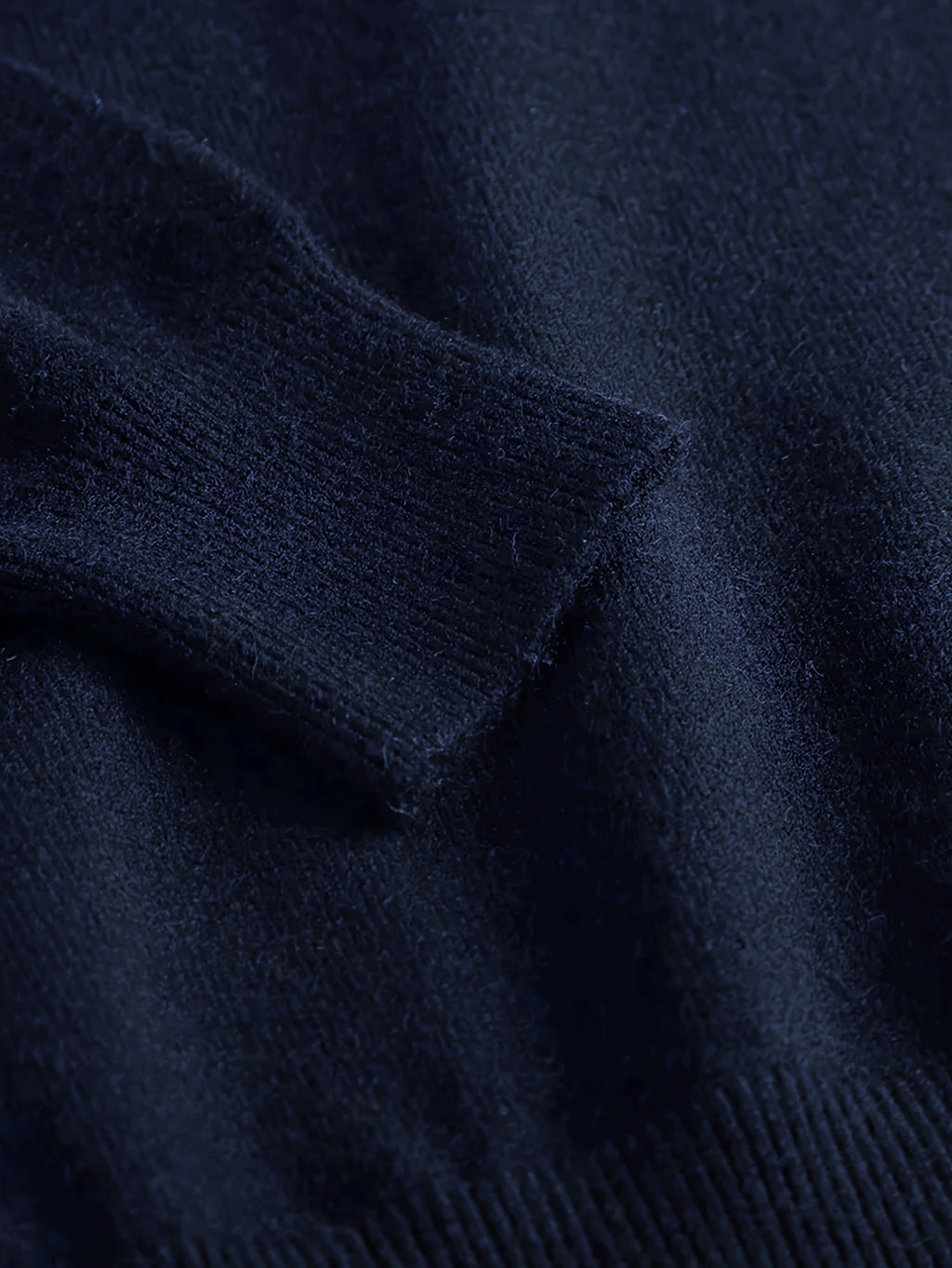 WL Atelier Men | Navy Blue Zippered Knit Sweater