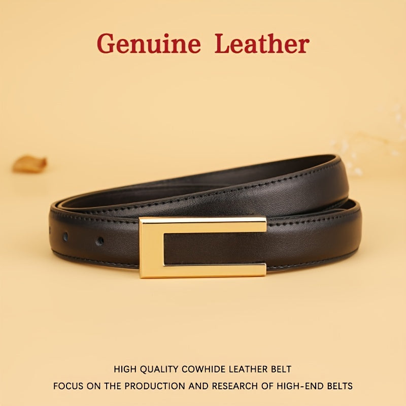 WL Atelier | Elegant Pure Cowhide Leather Belt