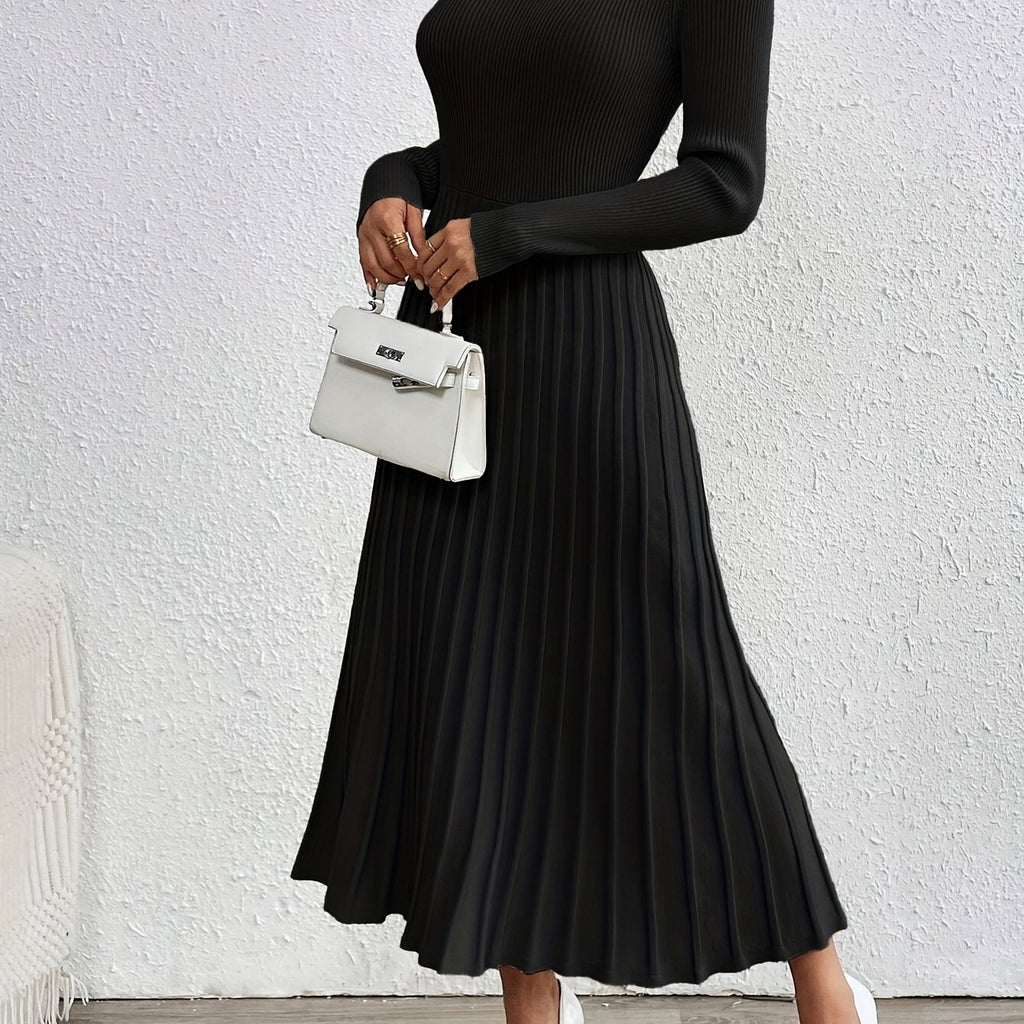 WL Atelier | Elegant High-Neck Long-Sleeve Dress