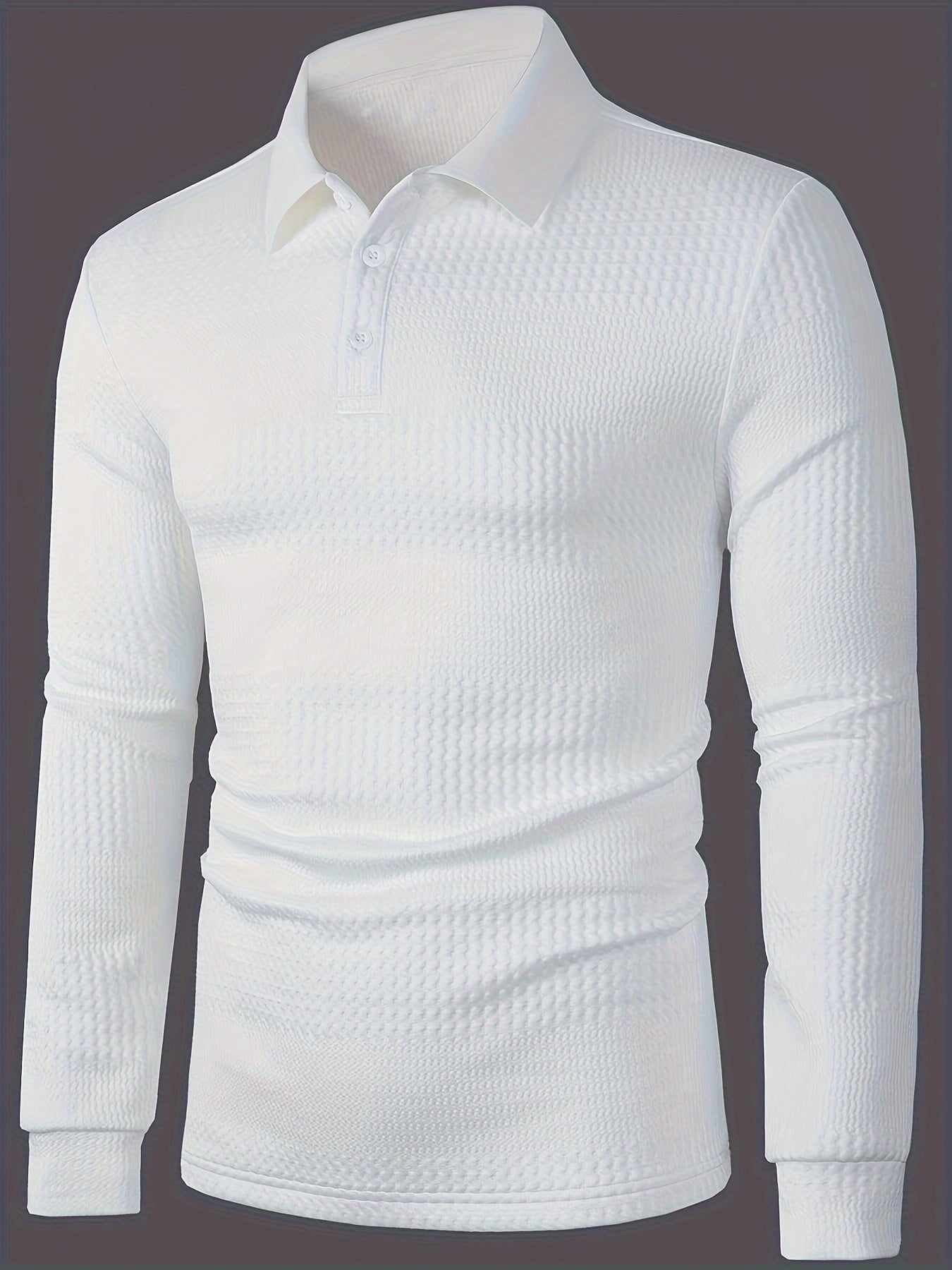 WL Atelier Men | Sleek Black Long-Sleeve Stretch Shirt