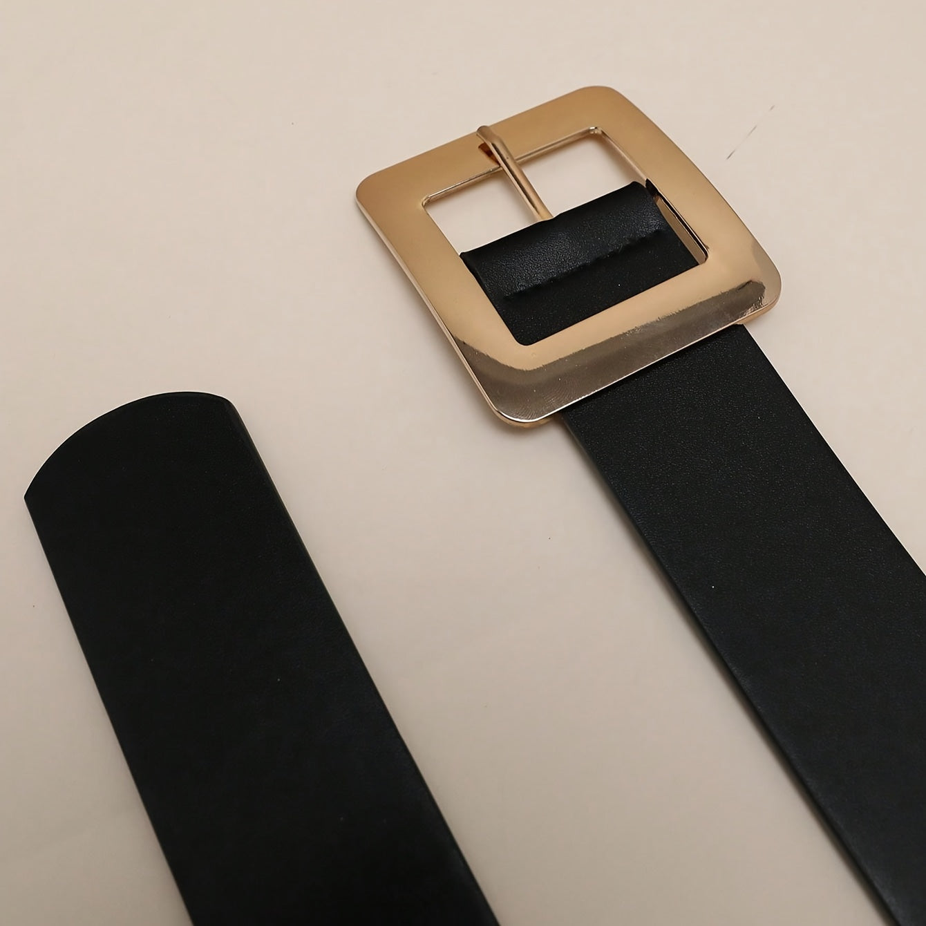 WL Atelier | Vintage Black Wide Belt with Fashion Buckle