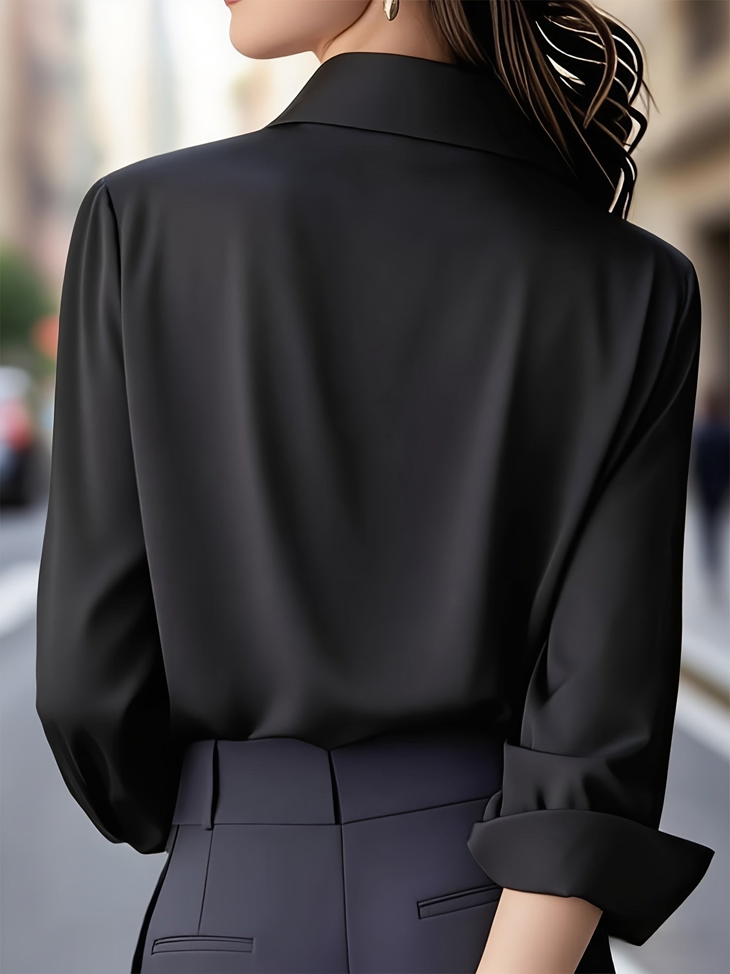 WL Atelier | Elegant Light Blue French-Style Button-Up Shirt