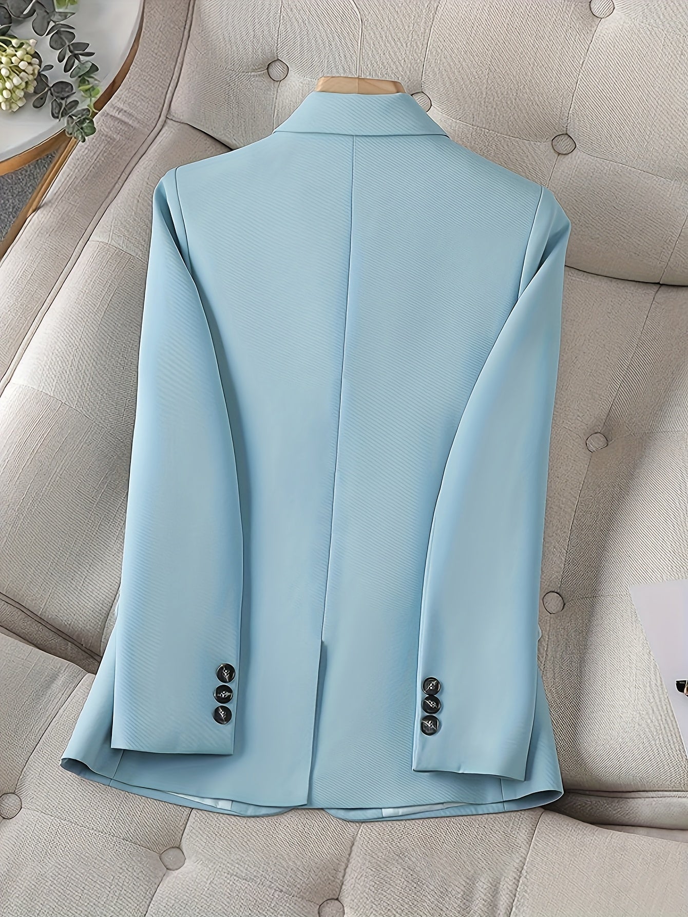 WL Atelier | Light Blue Single-Button Blazer