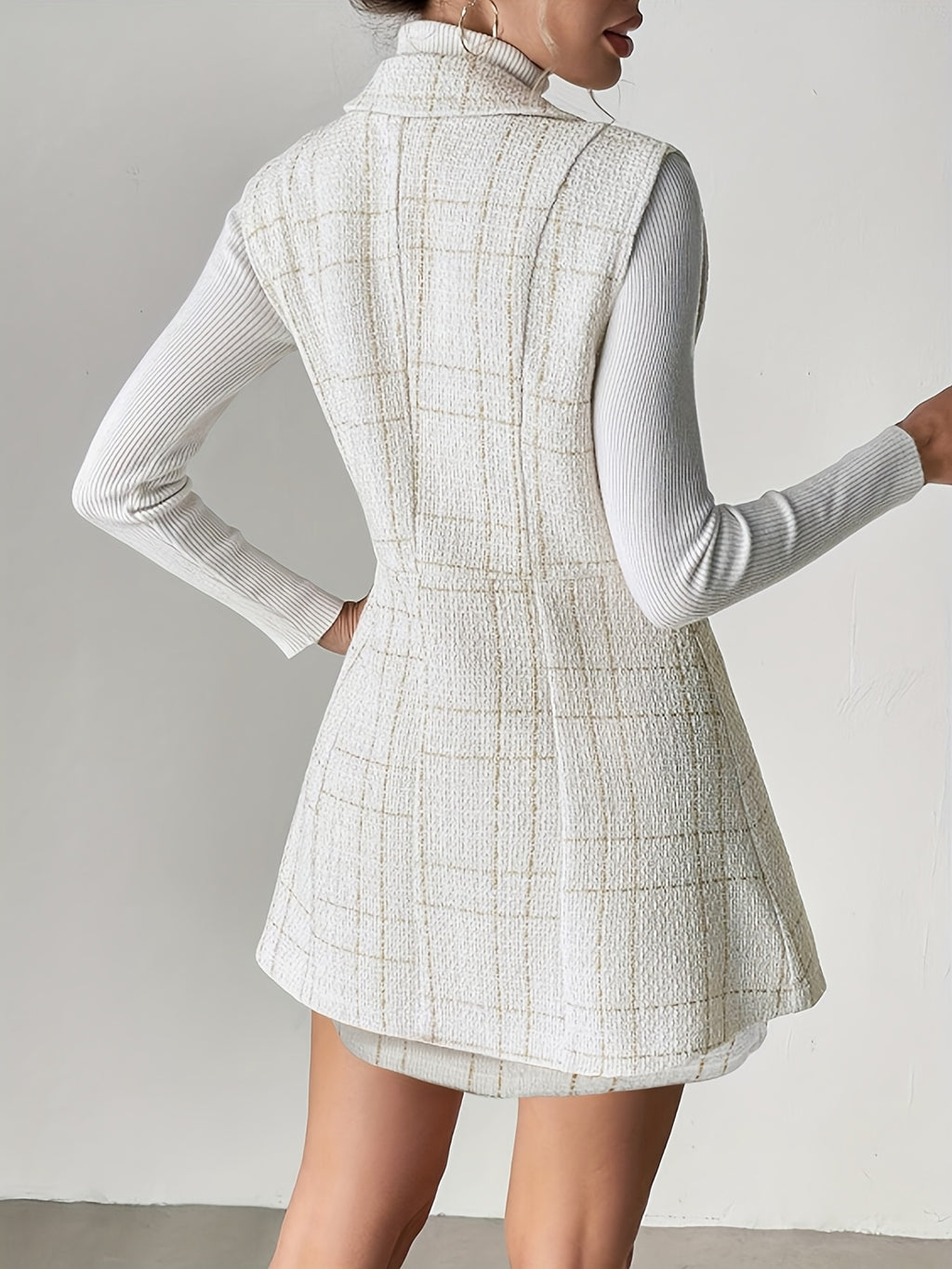 WL Atelier | Elegant Vest Jacket &amp; Midi Skirt Set