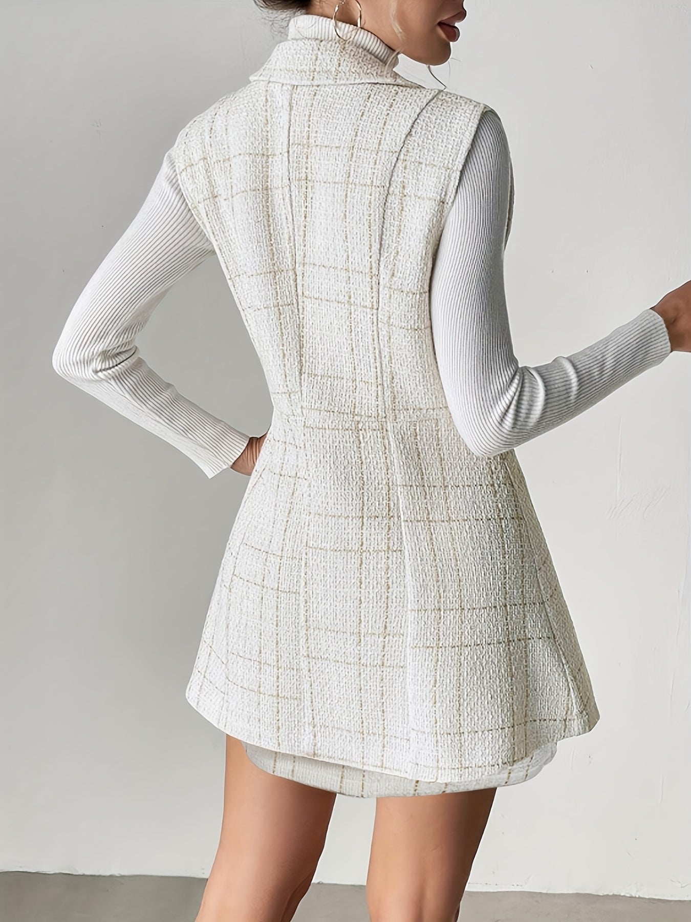 WL Atelier | Elegant Vest Jacket &amp; Midi Skirt Set