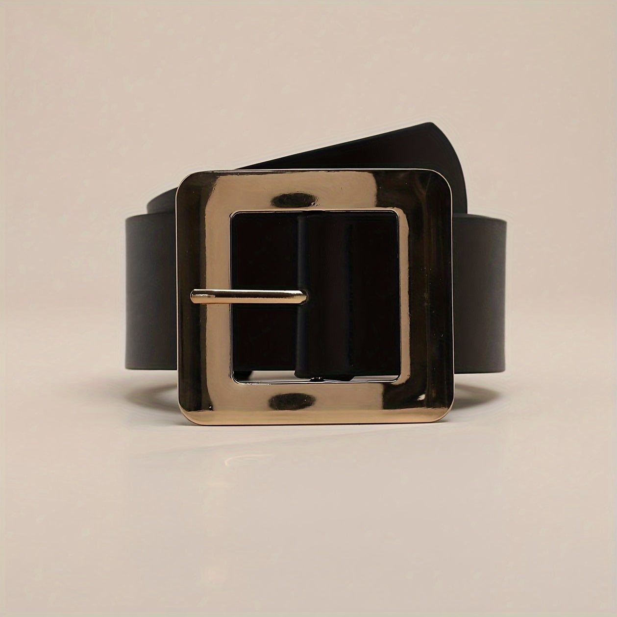 WL Atelier | Vintage Black Wide Belt with Fashion Buckle