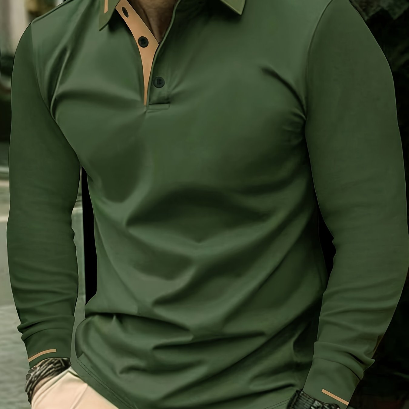 WL Atelier Men | Classic White Long-Sleeve Polo Shirt