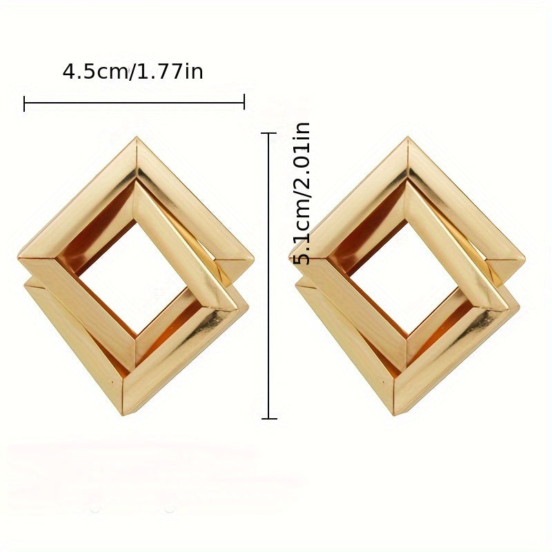 WL Atelier | Golden-Tone Multi-Layered Statement Earrings