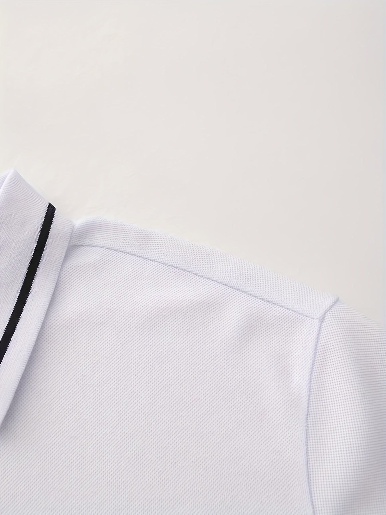 WL Atelier Men | Classic White Long-Sleeve Polo Shirt