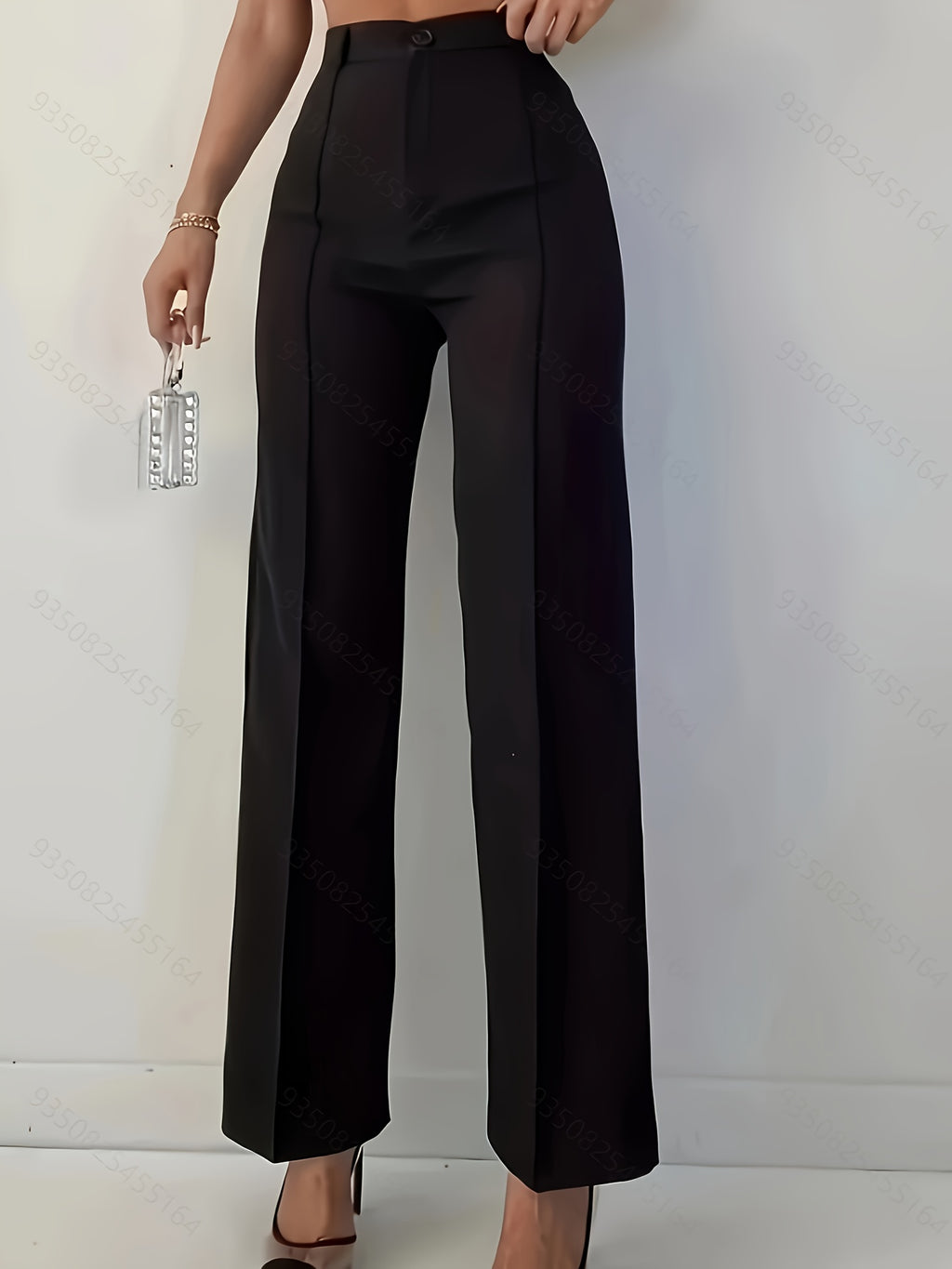 WL Atelier | Elegant High-Waisted Slim-Fit Suit Pants