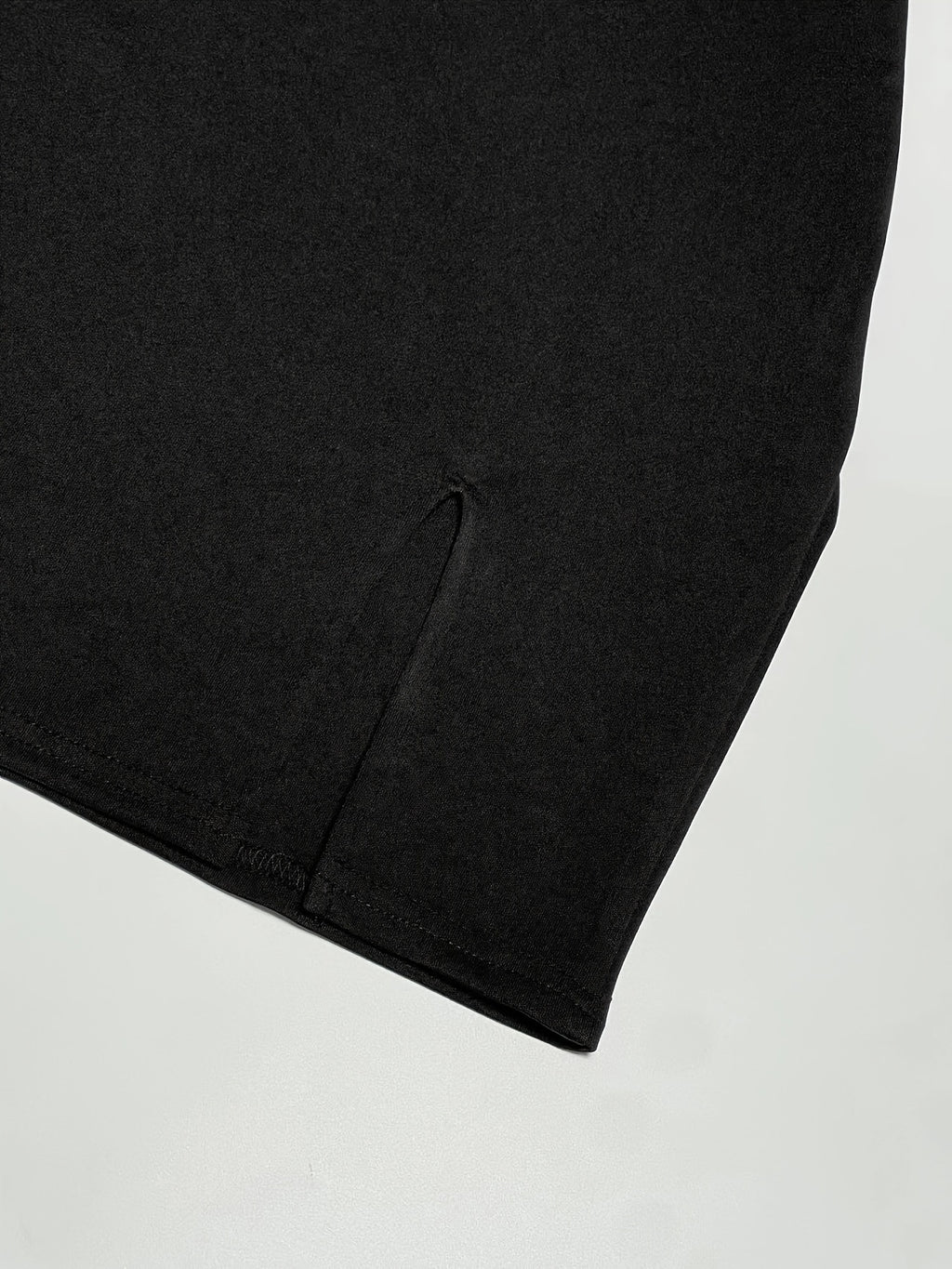 WL Atelier | Elegant Split Hem Mock Neck Bodycon Dress