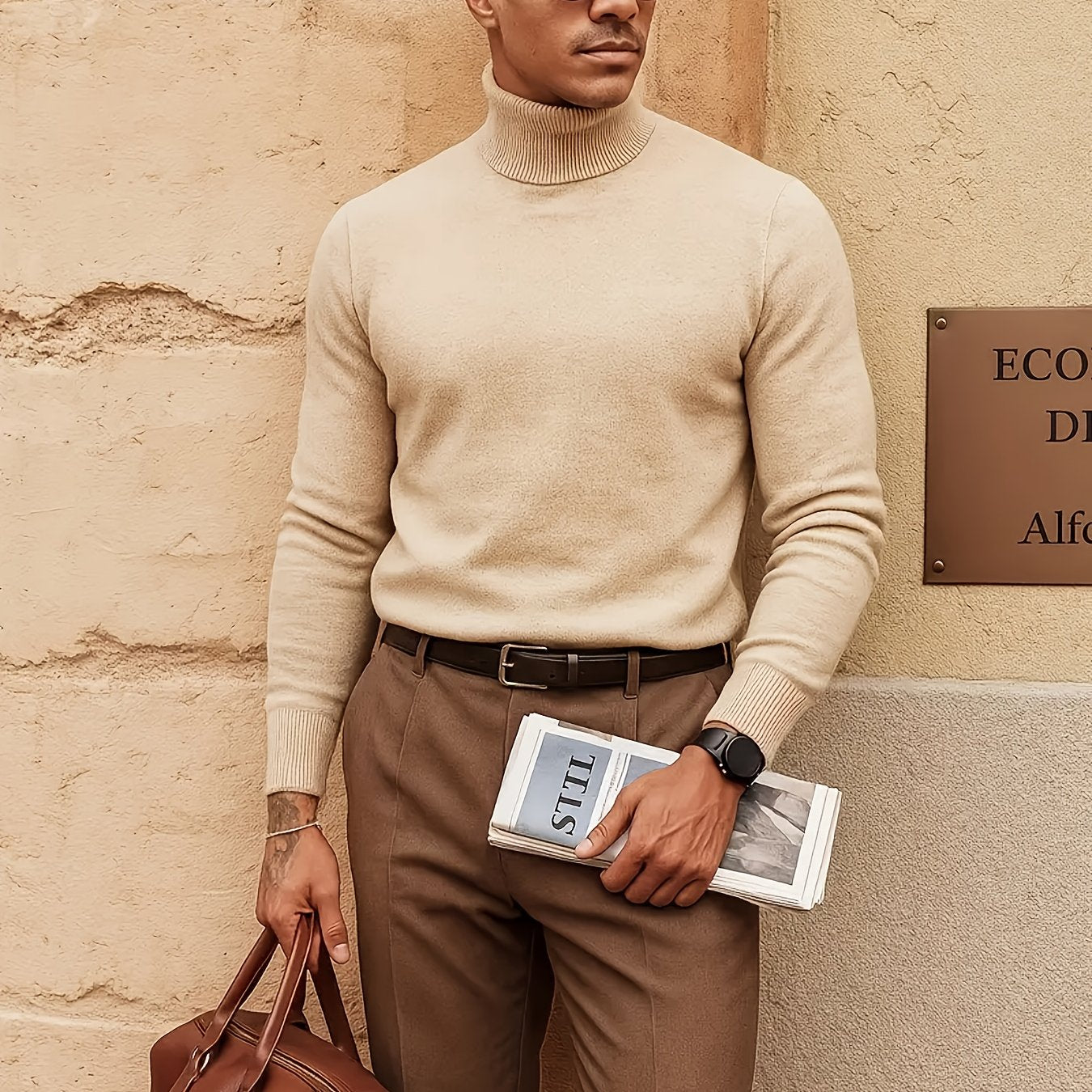 WL Atelier Men | Elegant High-Neck Turtleneck Sweater