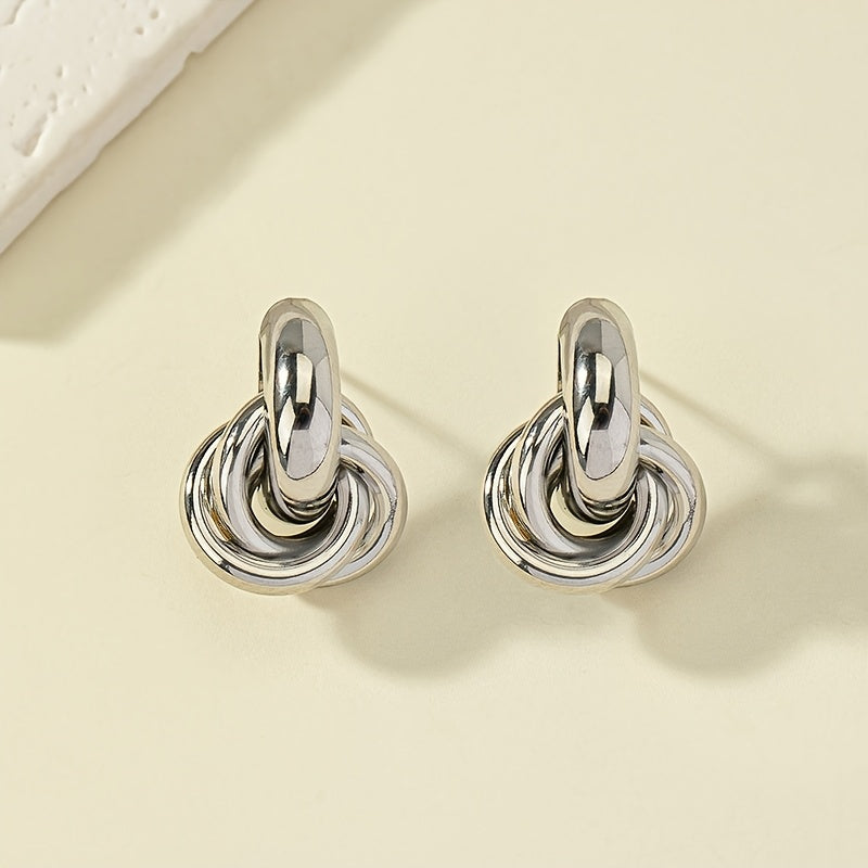 WL Atelier | 14k Gold-Plated Geometric Twist Earrings