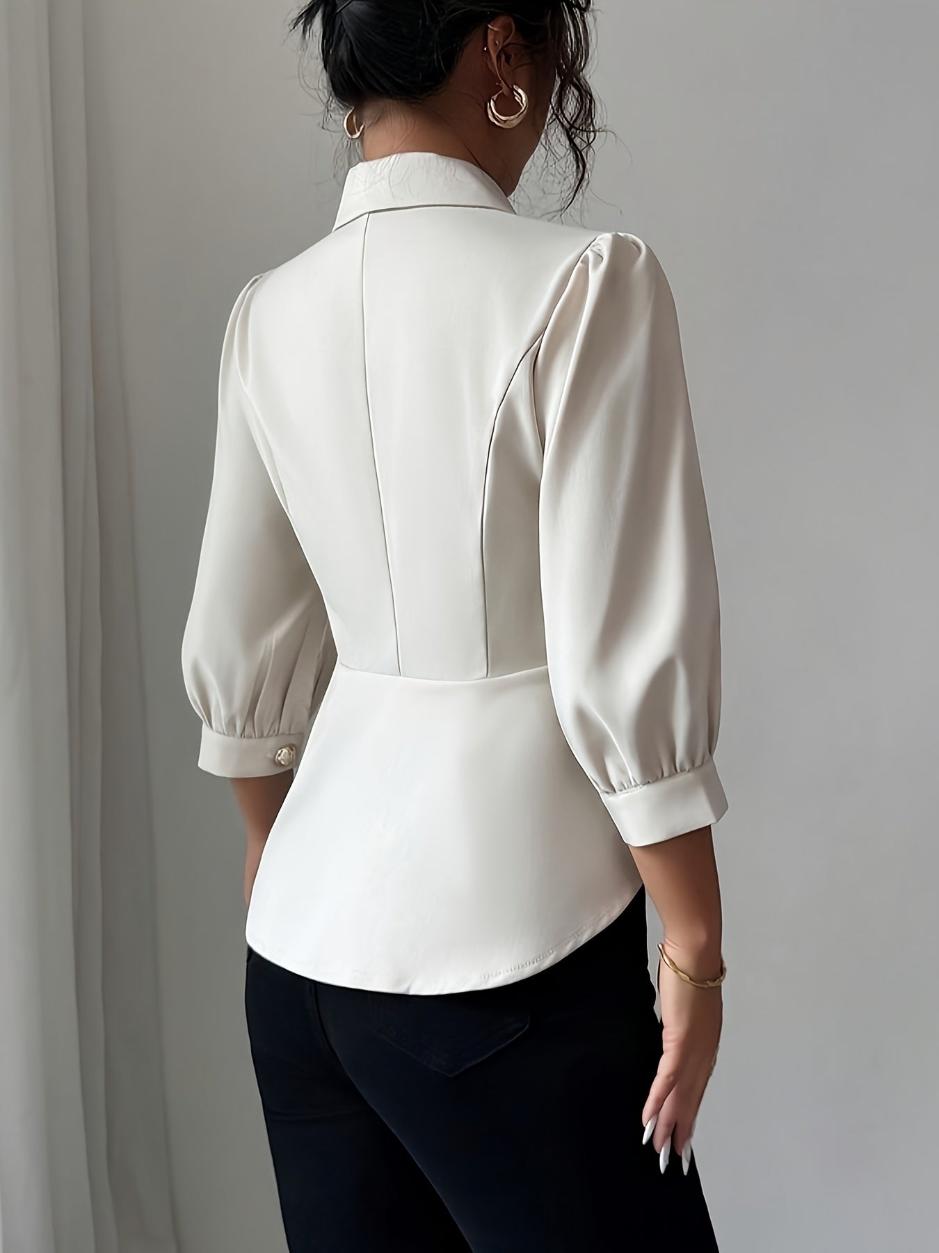 WL Atelier | Elegant Romantic Puff Sleeve Blouse