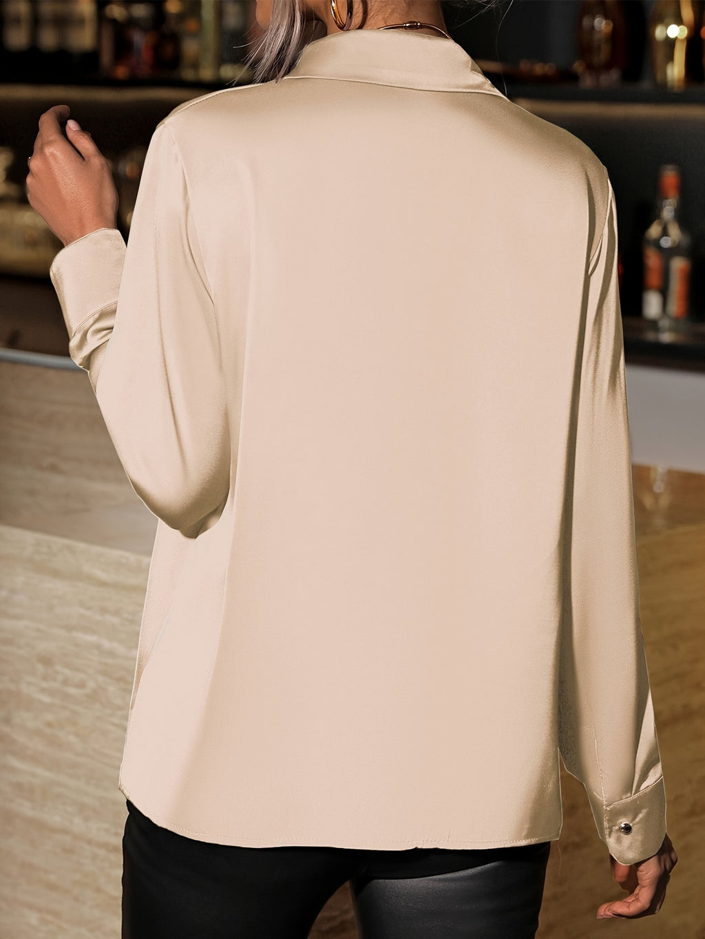 WL Atelier | Elegant Solid Color Button-Up Shirt