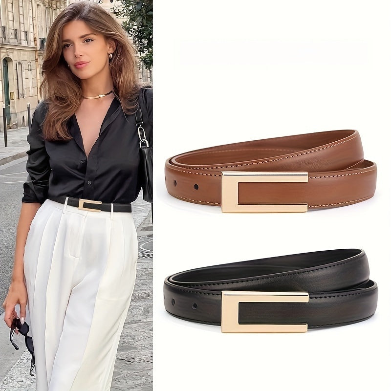 WL Atelier | Elegant Pure Cowhide Leather Belt