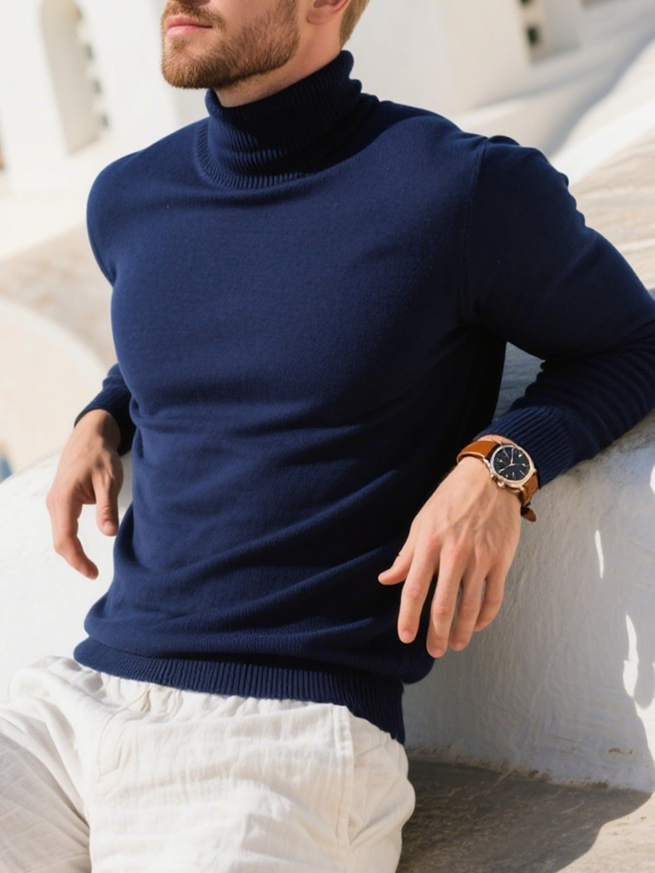 WL Atelier Men | Elegant High-Neck Turtleneck Sweater
