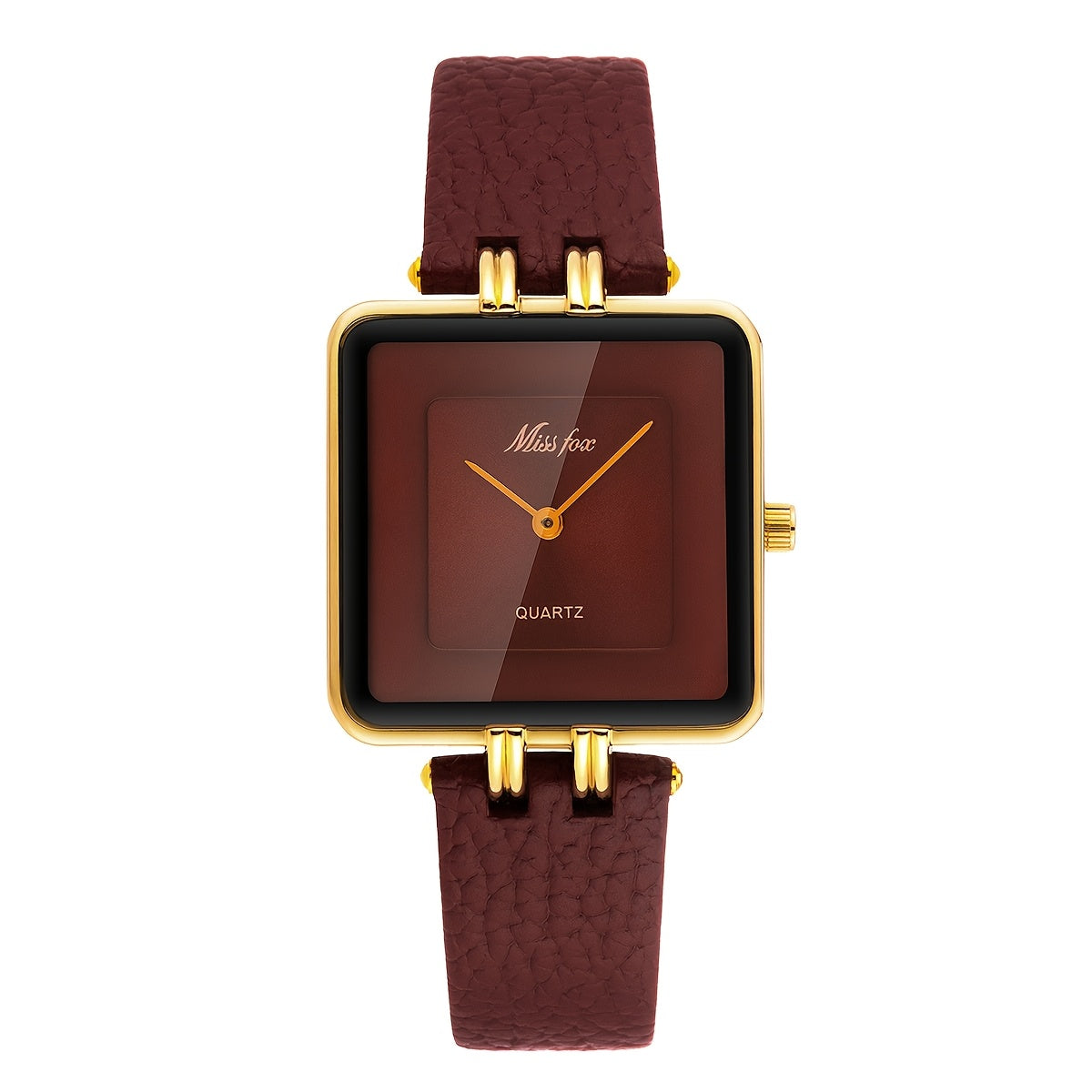 WL Atelier | Luxury Burgundy Square Quartz Watch