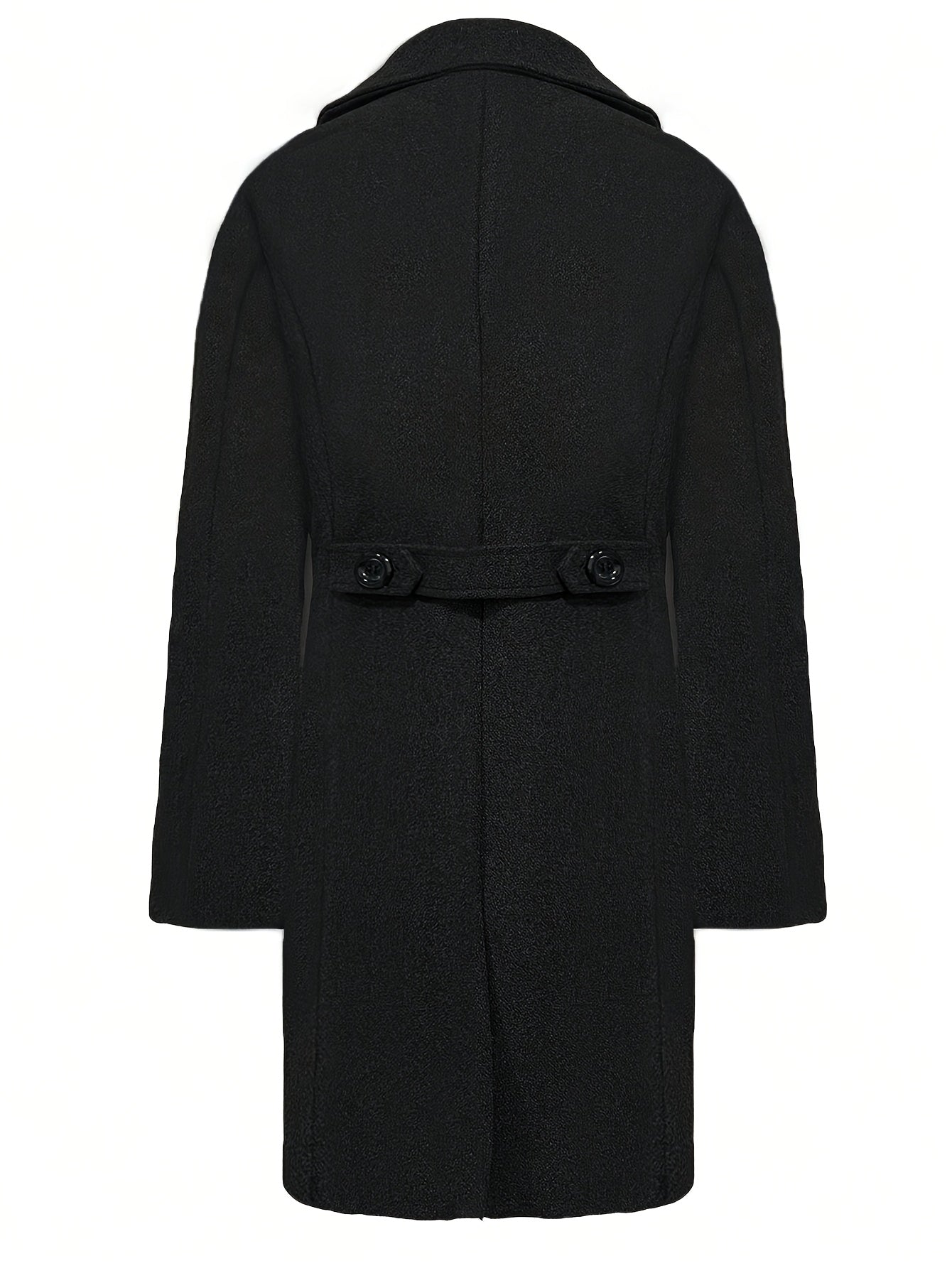 WL Atelier Men | Elegant Black Double-Breasted Winter Coat