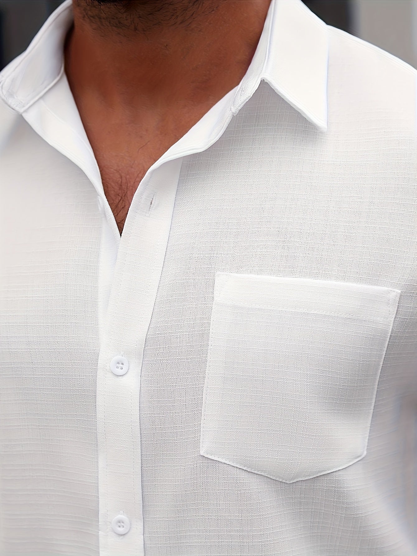 WL Atelier Men | Classic White Long-Sleeve Dress Shirt