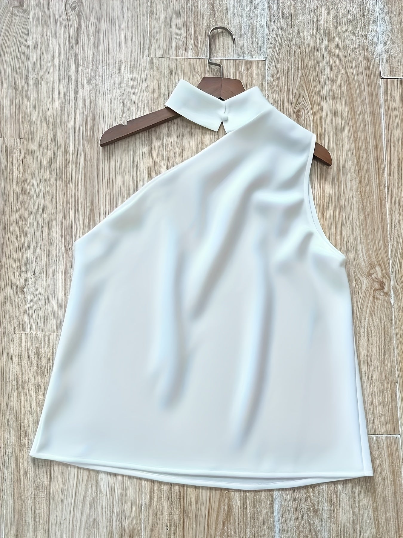 Deep Red Satin Off-Shoulder Blouse