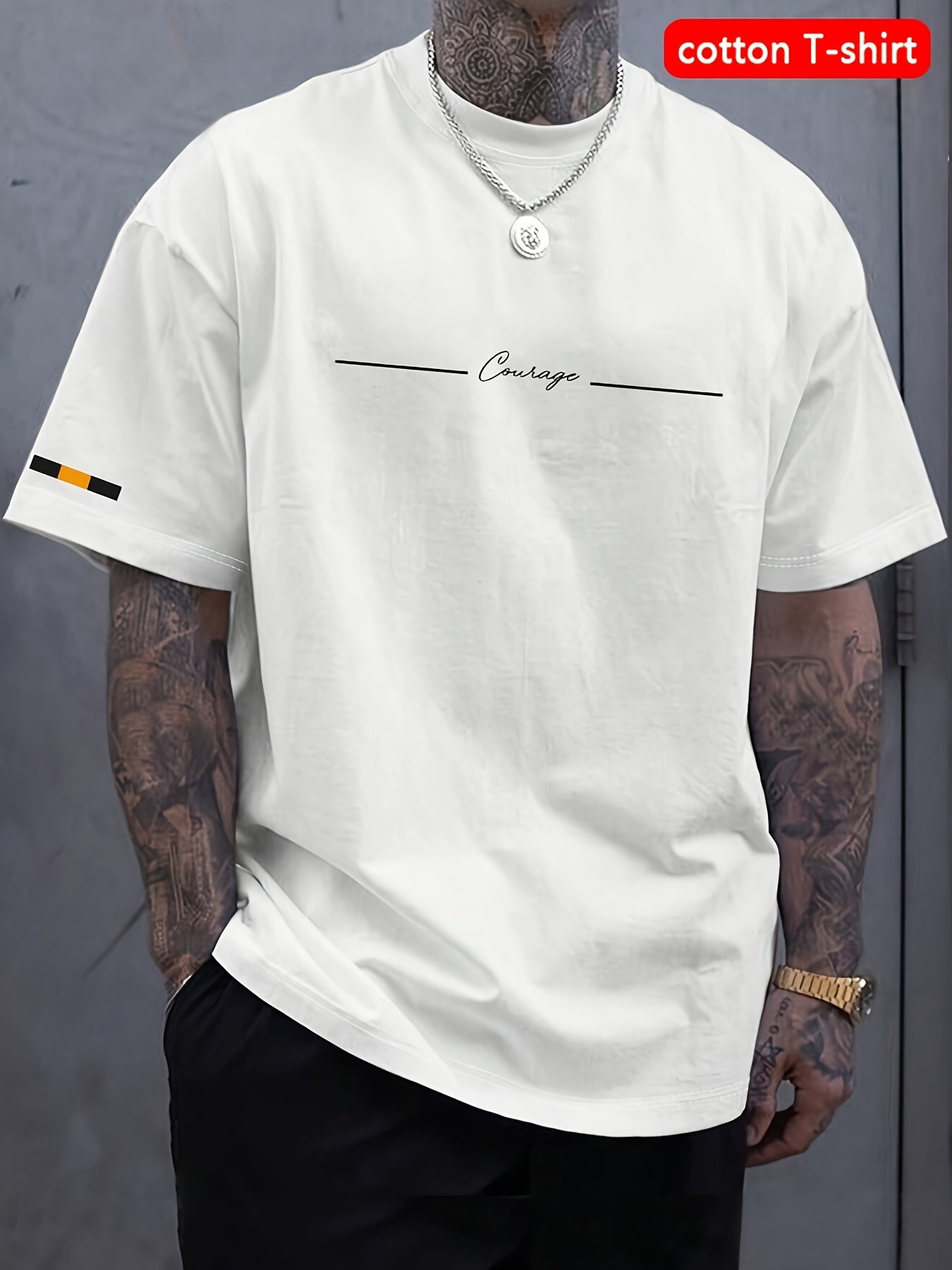 WL Atelier Men | Elegant Geometric Cotton T-Shirt