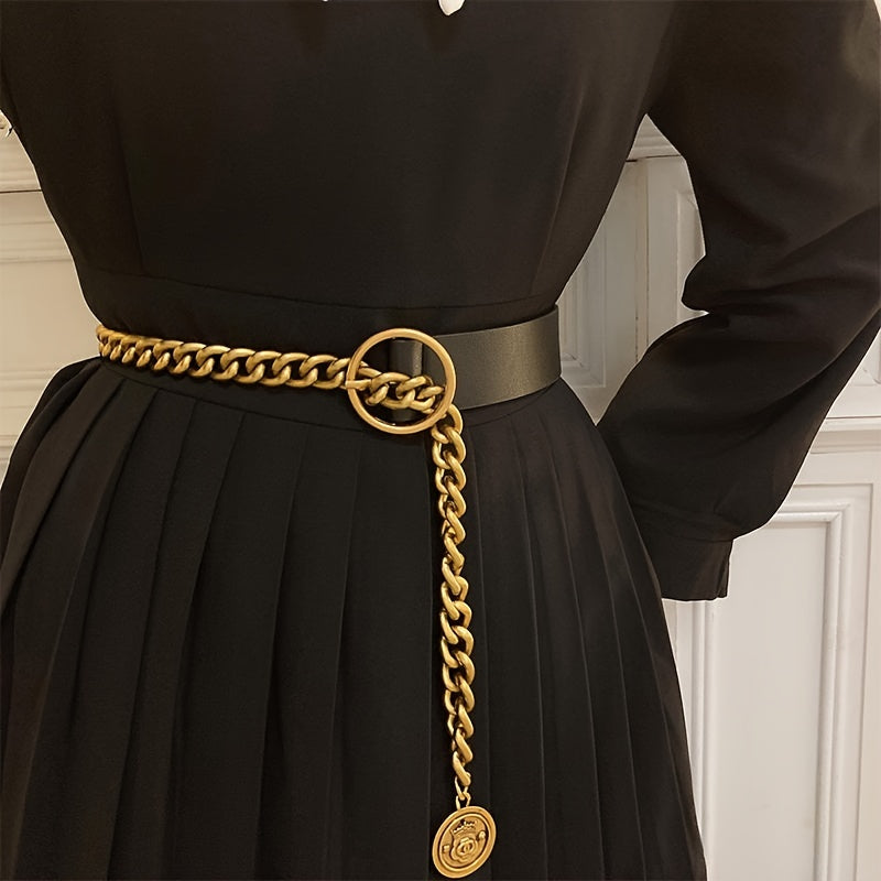 WL Atelier | Vintage Metal Chain Pendant Belt