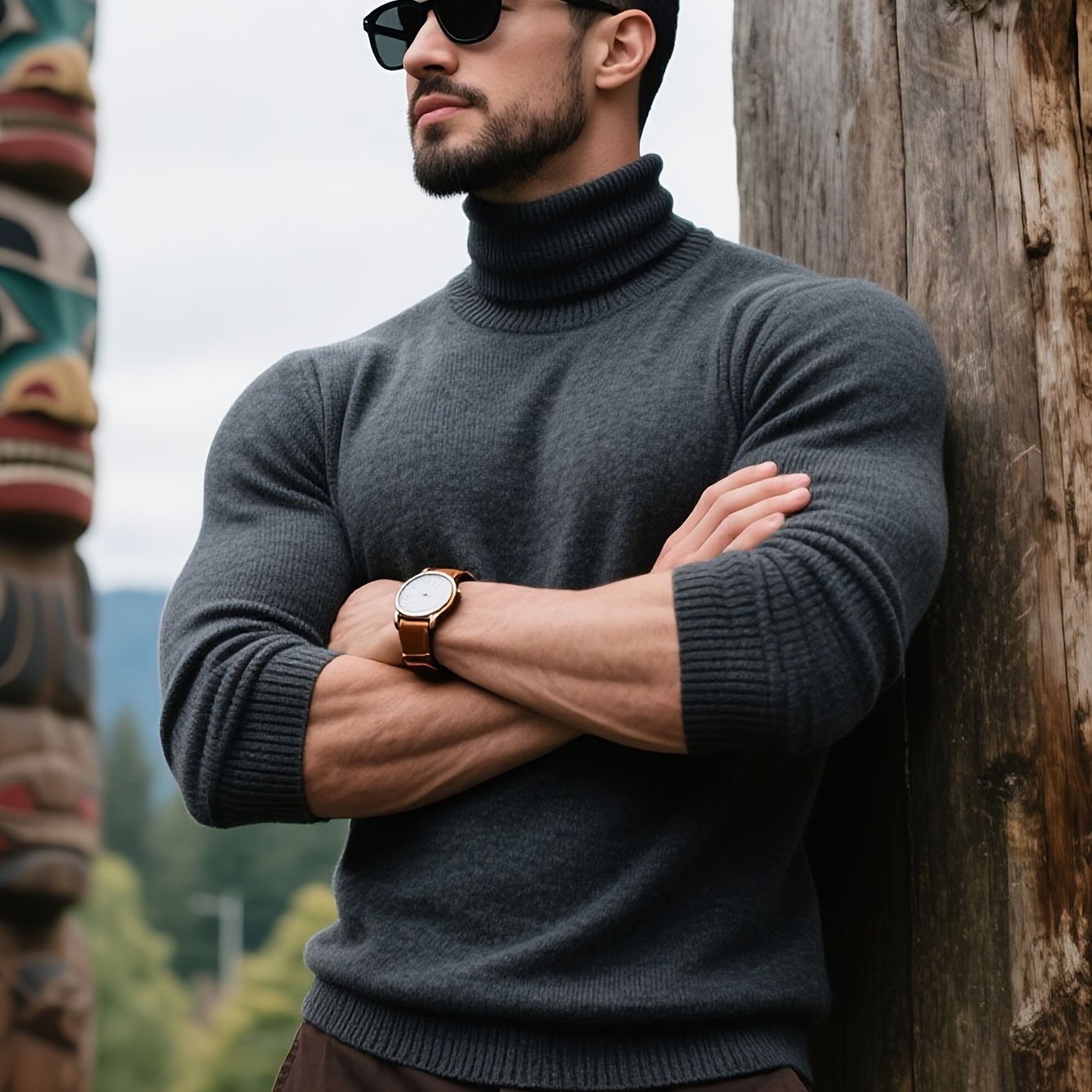 WL Atelier Men | Elegant High-Neck Turtleneck Sweater