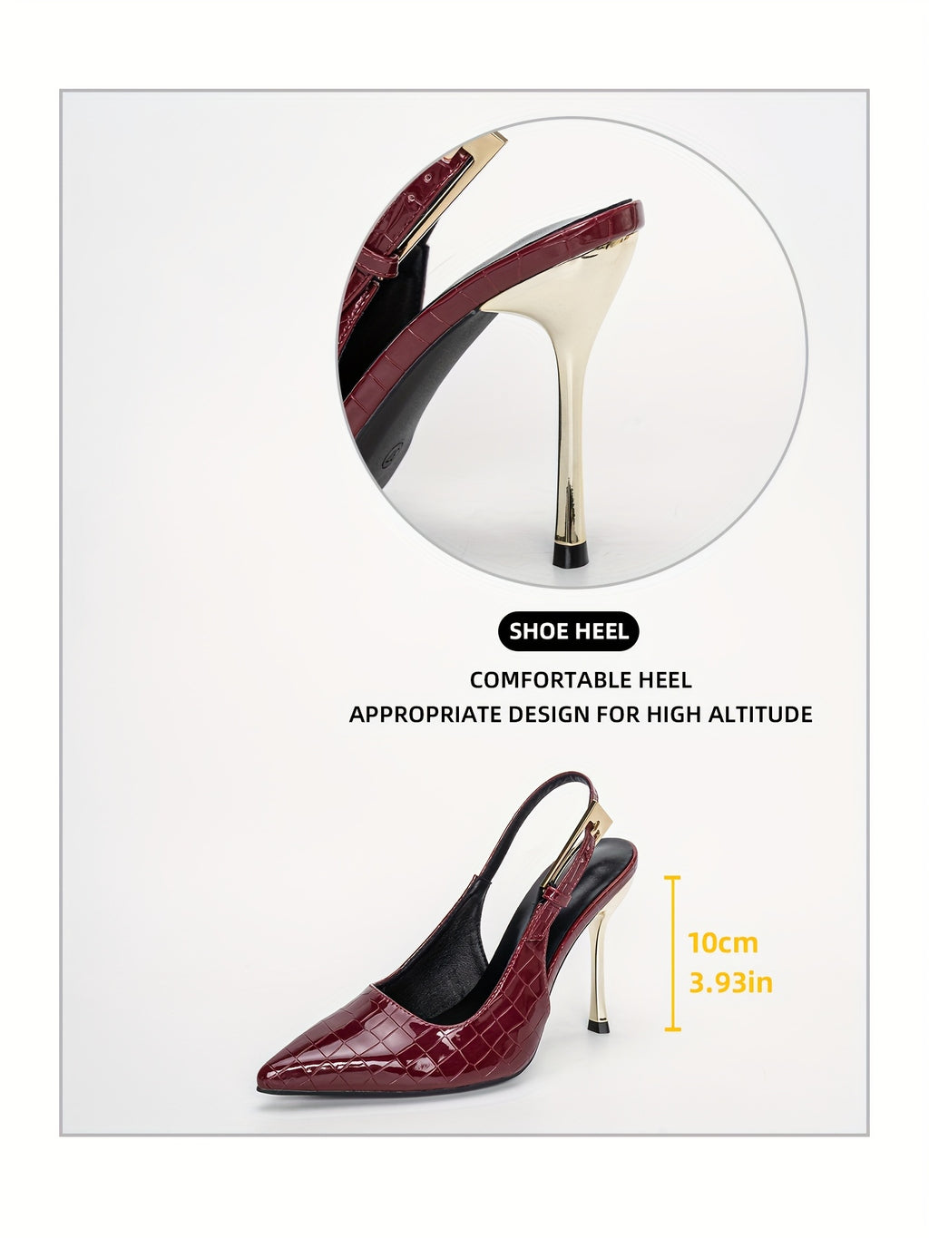WL Atelier | Elegant 10cm Stiletto Heels with Buckle Strap