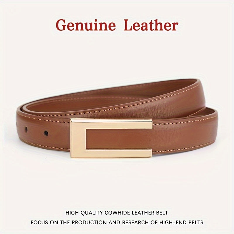 WL Atelier | Elegant Pure Cowhide Leather Belt