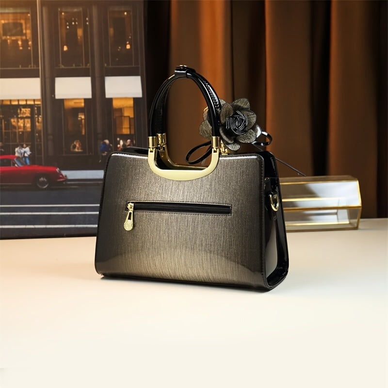WL Atelier | Vintage Convertible Crossbody Handbag with Floral Detail