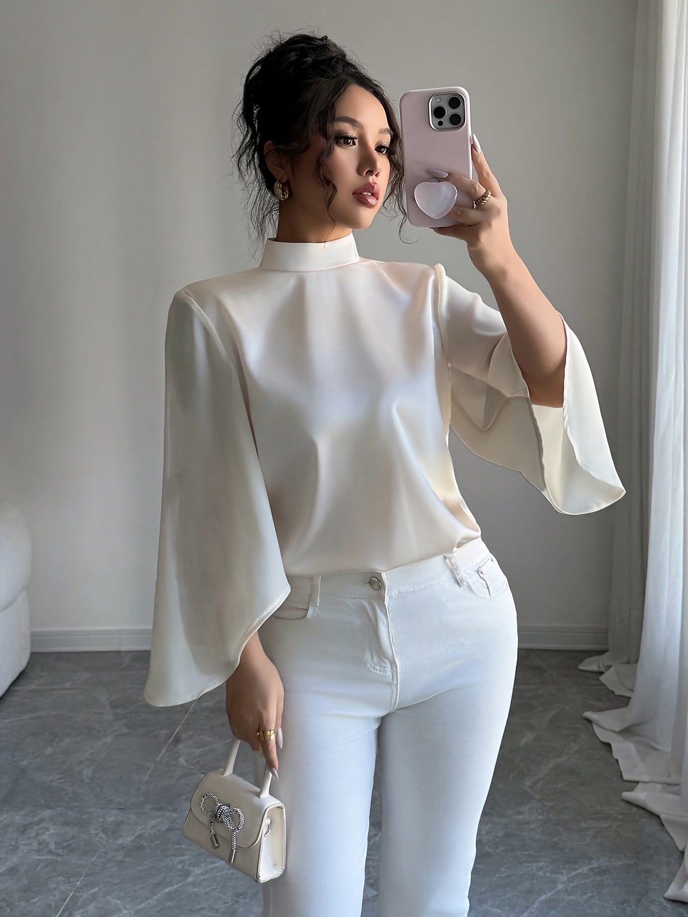 WL Atelier | Elegant Solid Color Office Blouse