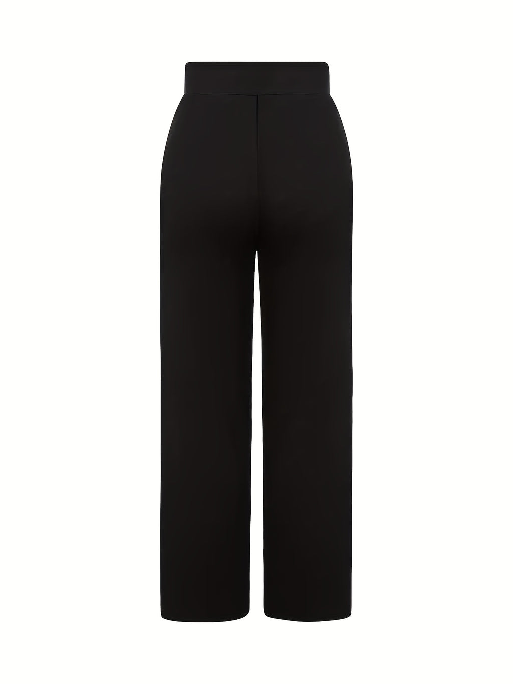 Elegant Button-Detail Stretch Trousers