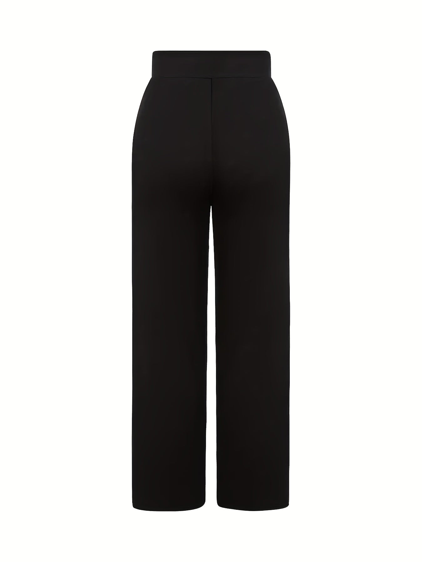 Elegant Button-Detail Stretch Trousers