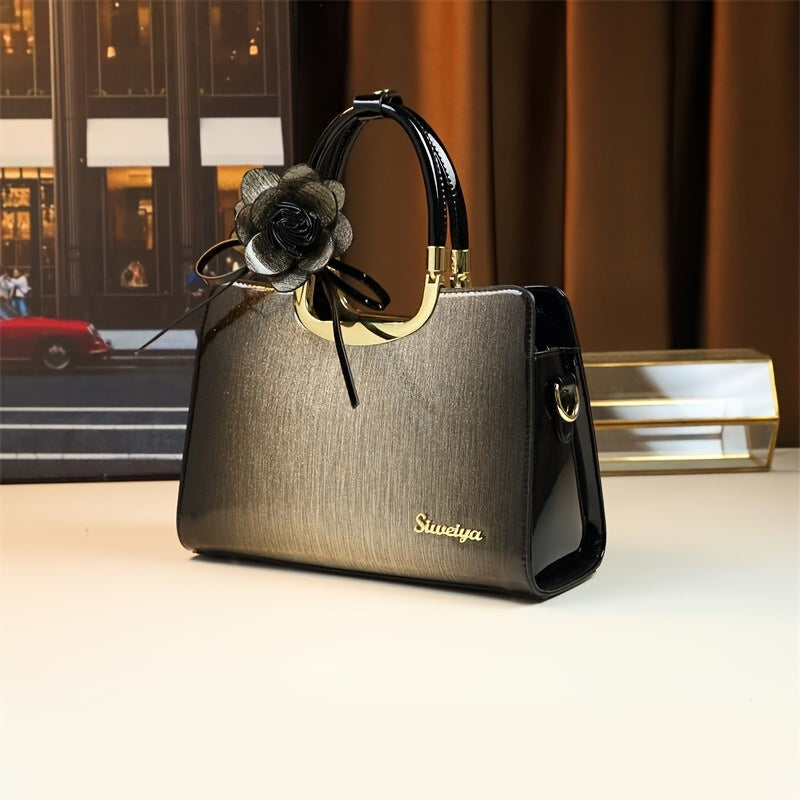WL Atelier | Vintage Convertible Crossbody Handbag with Floral Detail