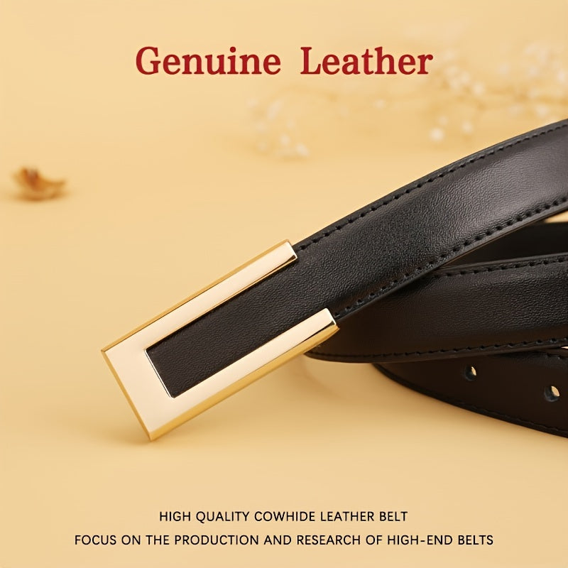 WL Atelier | Elegant Pure Cowhide Leather Belt