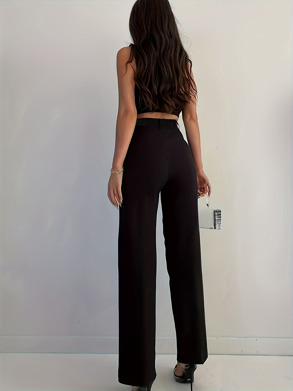 WL Atelier | Elegant High-Waisted Slim-Fit Suit Pants