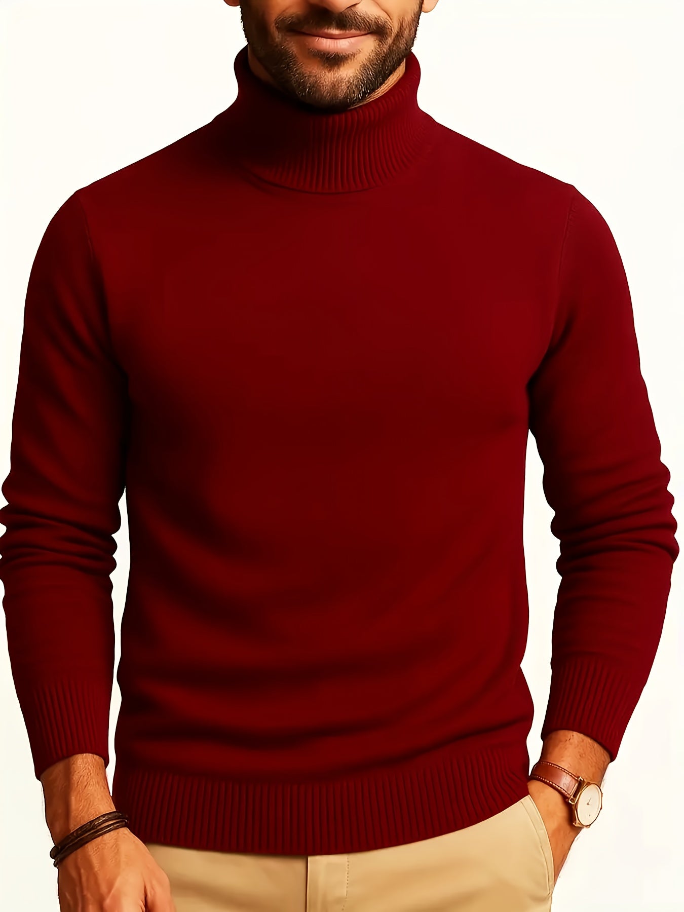 WL Atelier Men | Elegant High-Neck Turtleneck Sweater