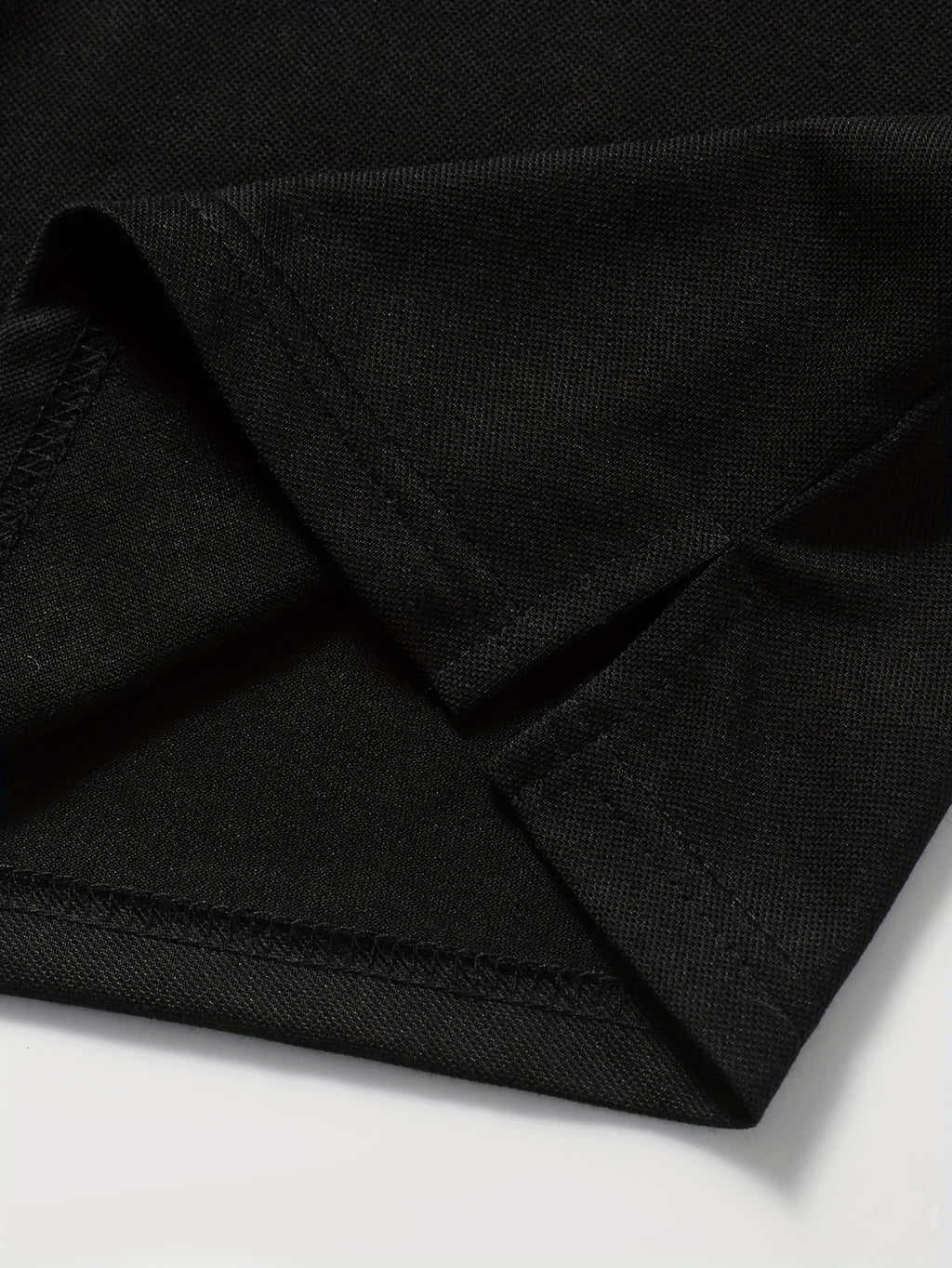 WL Atelier Men | Black Polo Shirt with Golden Accents