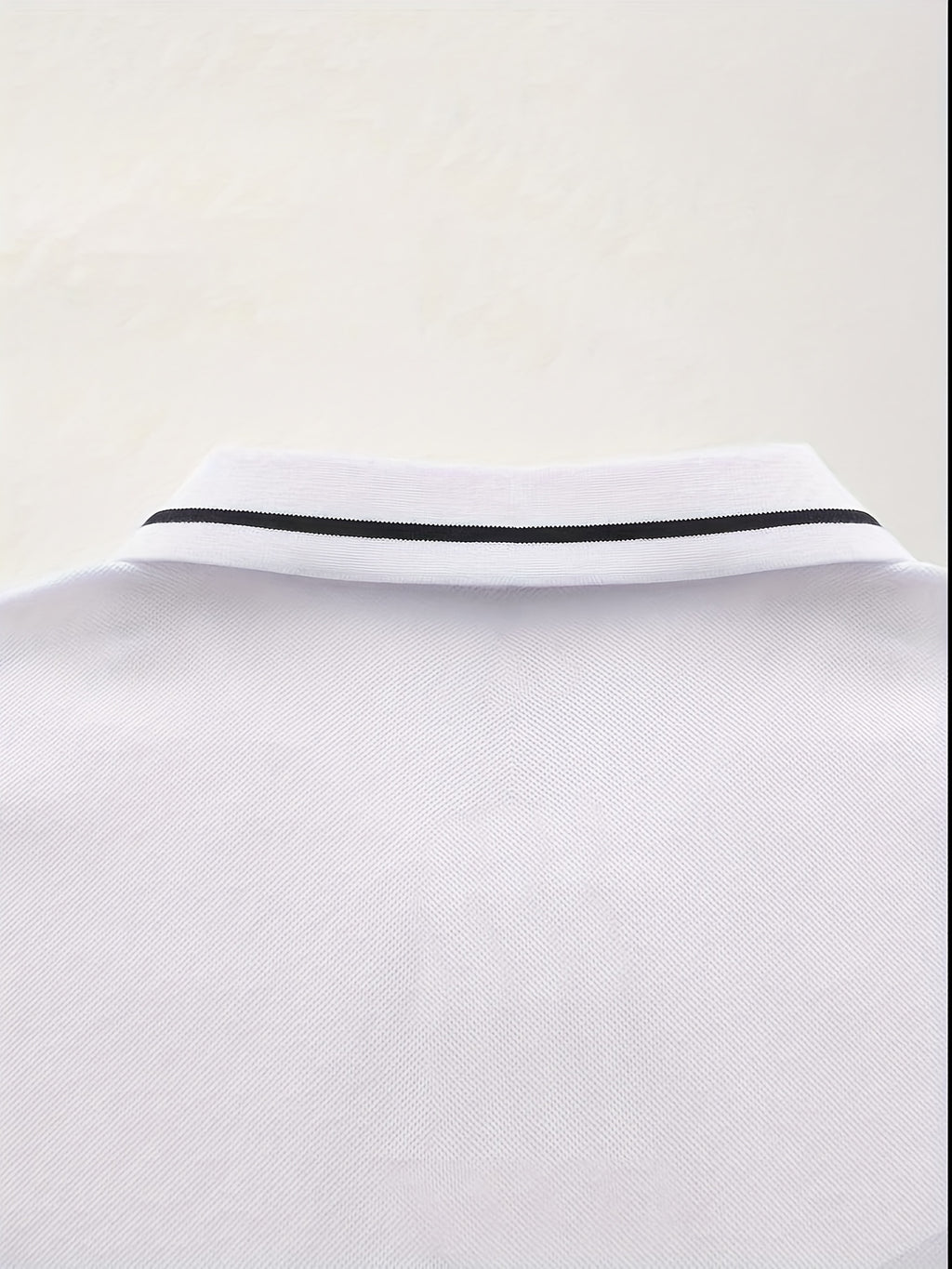 WL Atelier Men | Classic White Long-Sleeve Polo Shirt
