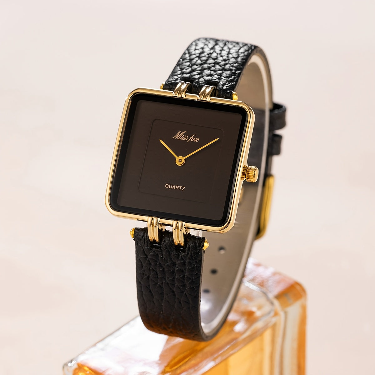 WL Atelier | Luxury Burgundy Square Quartz Watch