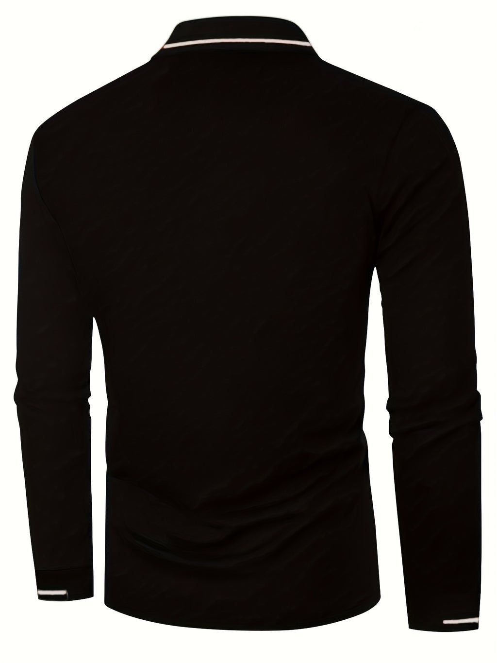WL Atelier Men | Classic White Long-Sleeve Polo Shirt