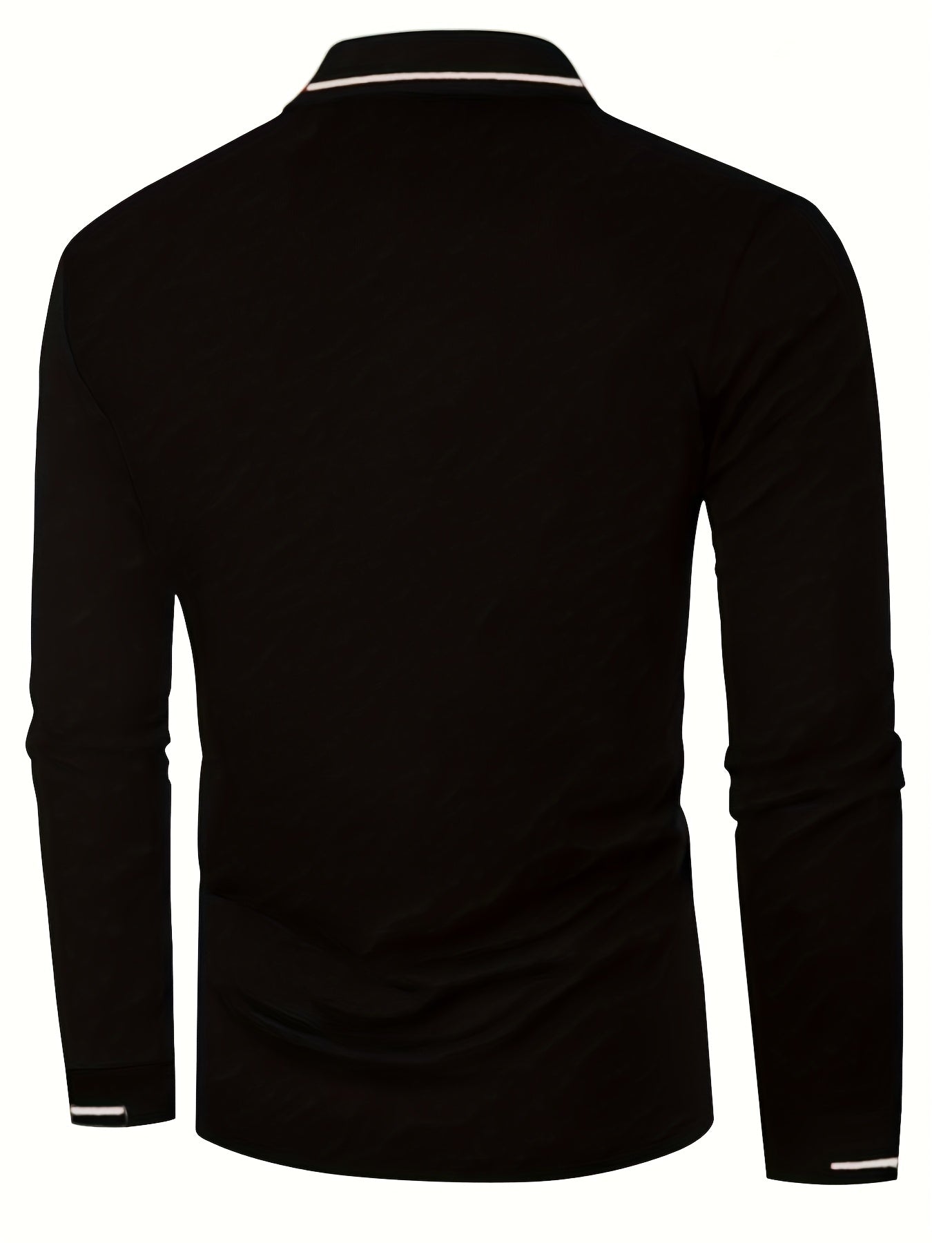 WL Atelier Men | Classic White Long-Sleeve Polo Shirt