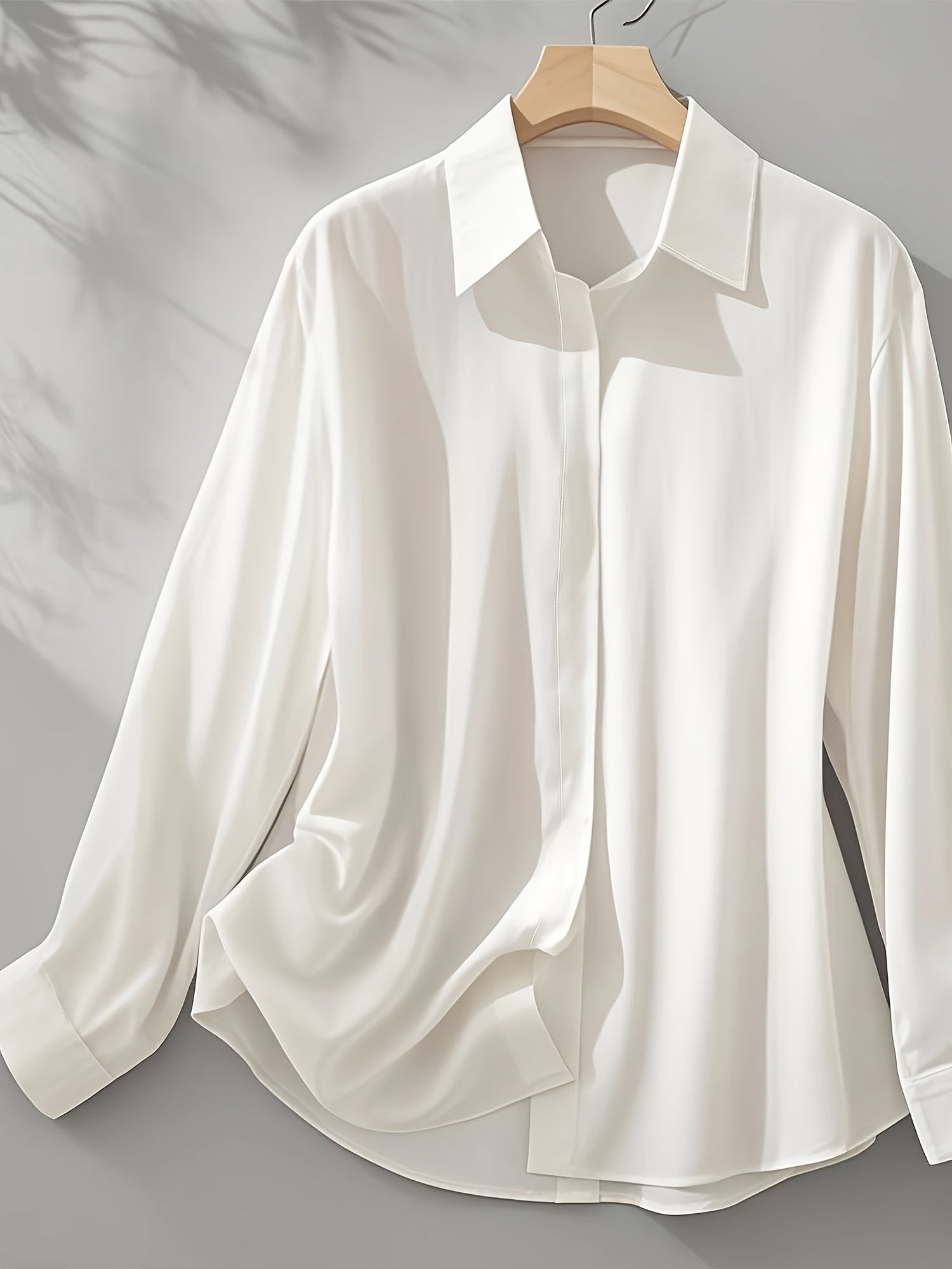 WL Atelier | Elegant Light Blue French-Style Button-Up Shirt