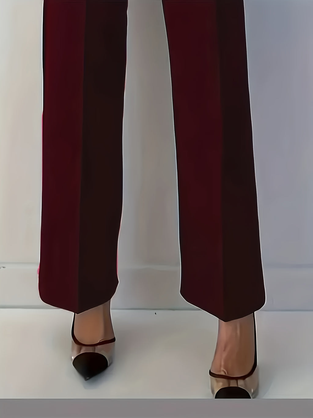 WL Atelier | Elegant High-Waisted Pintuck Straight-Leg Pants