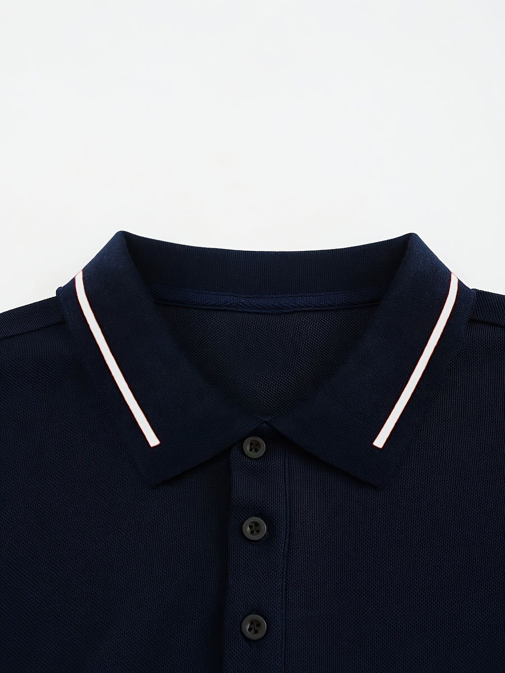 WL Atelier Men | Classic White Long-Sleeve Polo Shirt